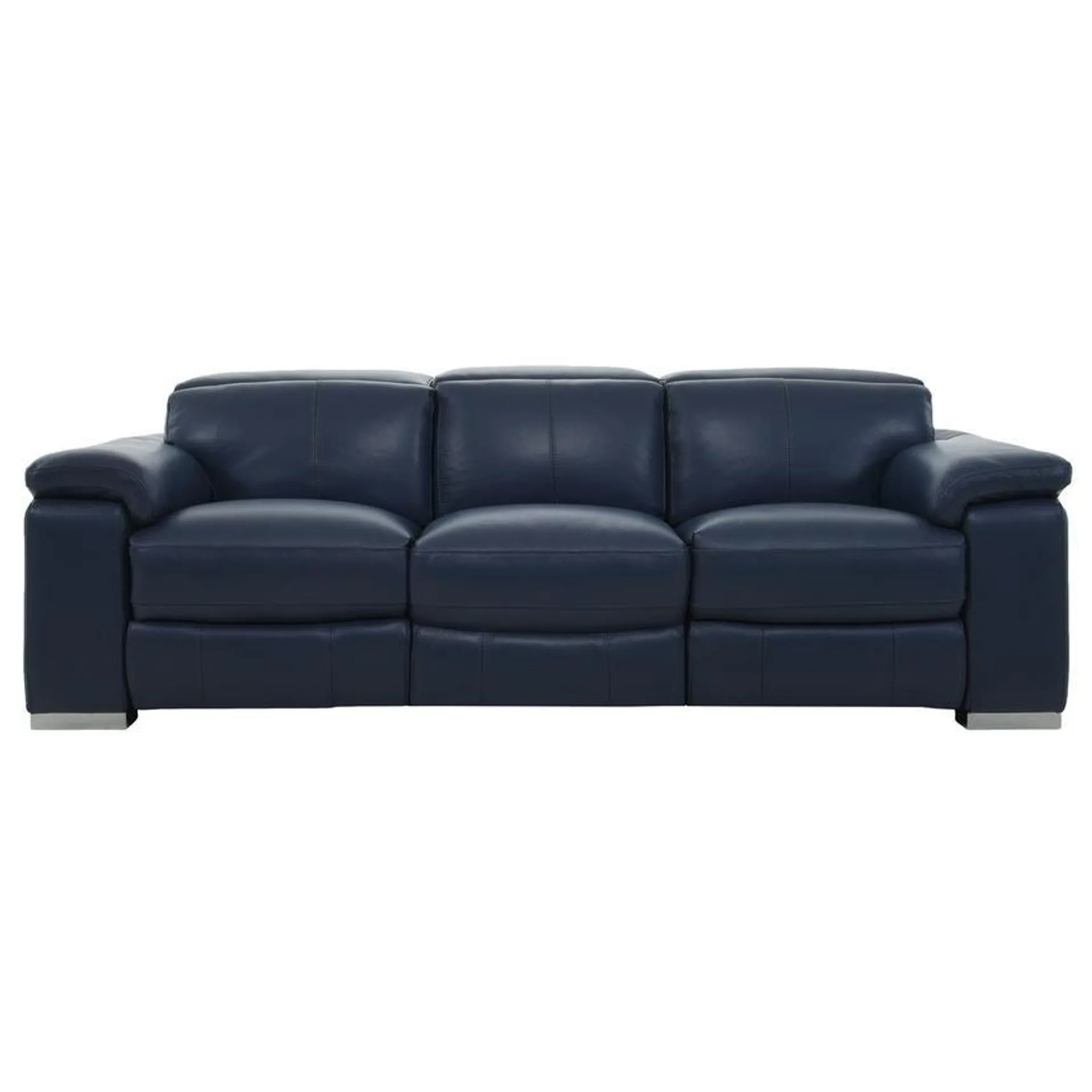 Charlie Blue Leather Power Reclining Sofa