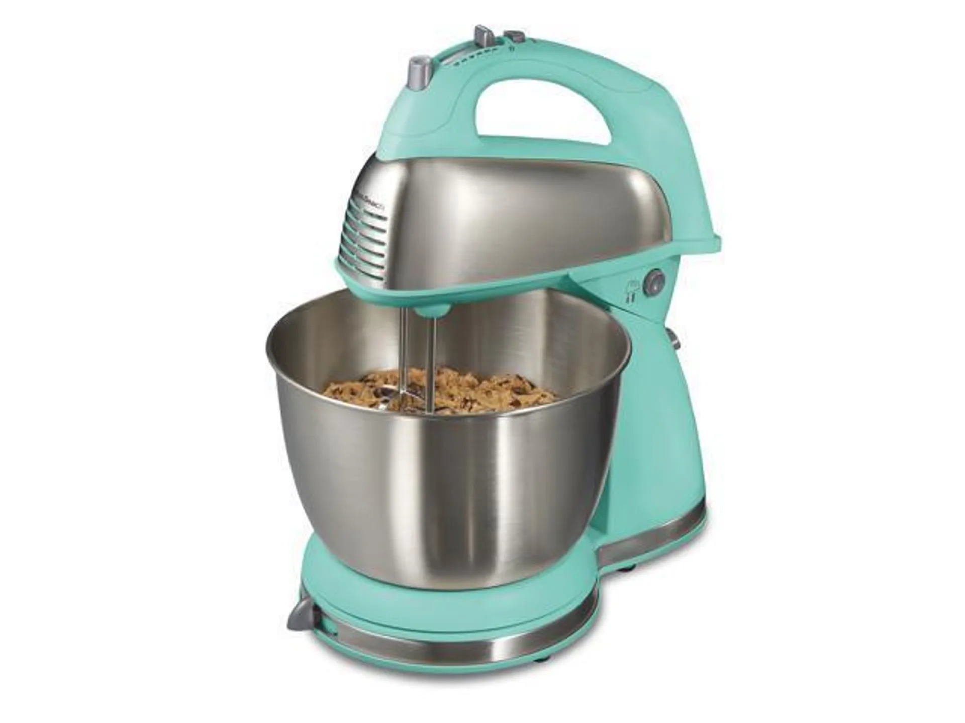 Hamilton Beach 64658 Classic 4 Quart 6 Speed Stand Mixer Aqua Blue