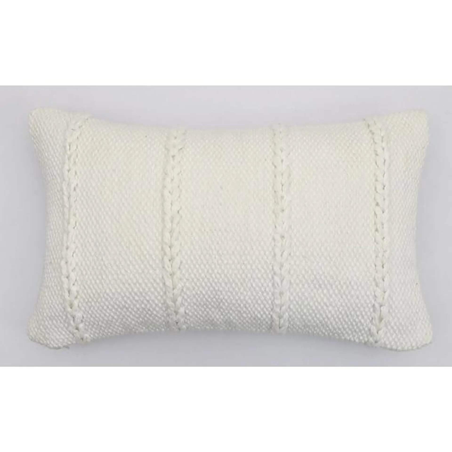 allen + roth 12-in x 20-in Ivory Oblong Indoor Decorative Pillow