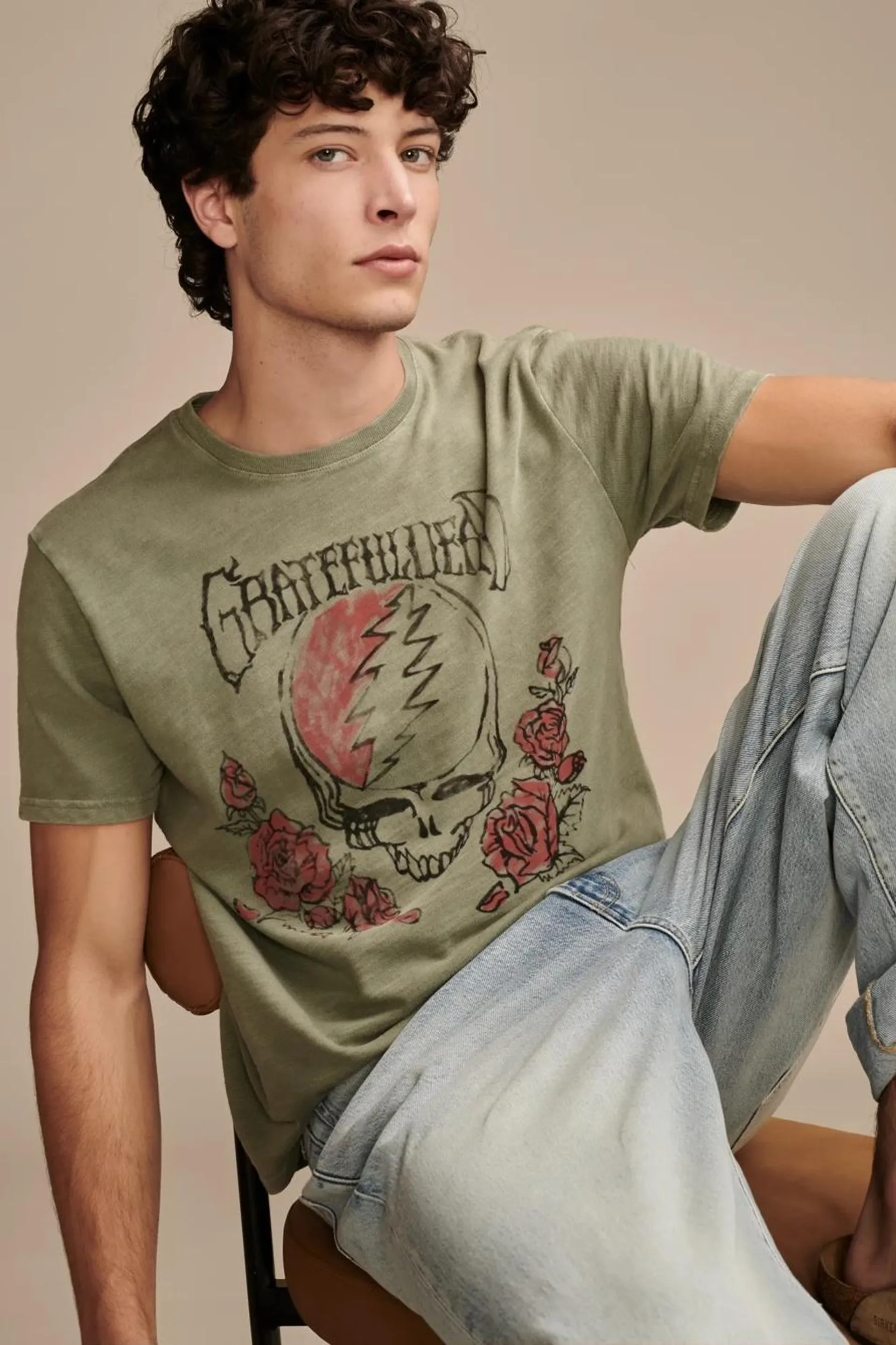 grateful dead rose tee