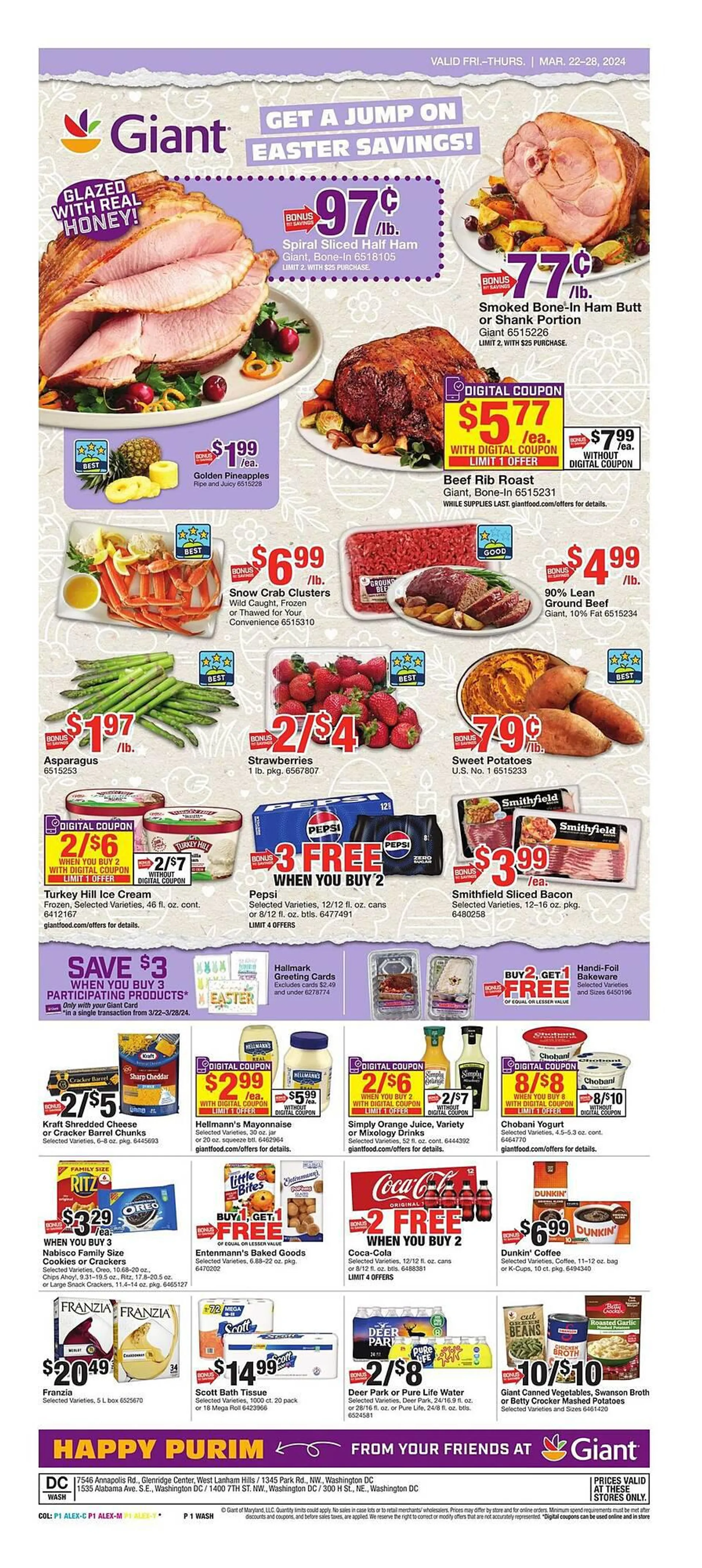 Weekly ad Giant Food Weekly Ad from March 22 to March 28 2024 - Page 