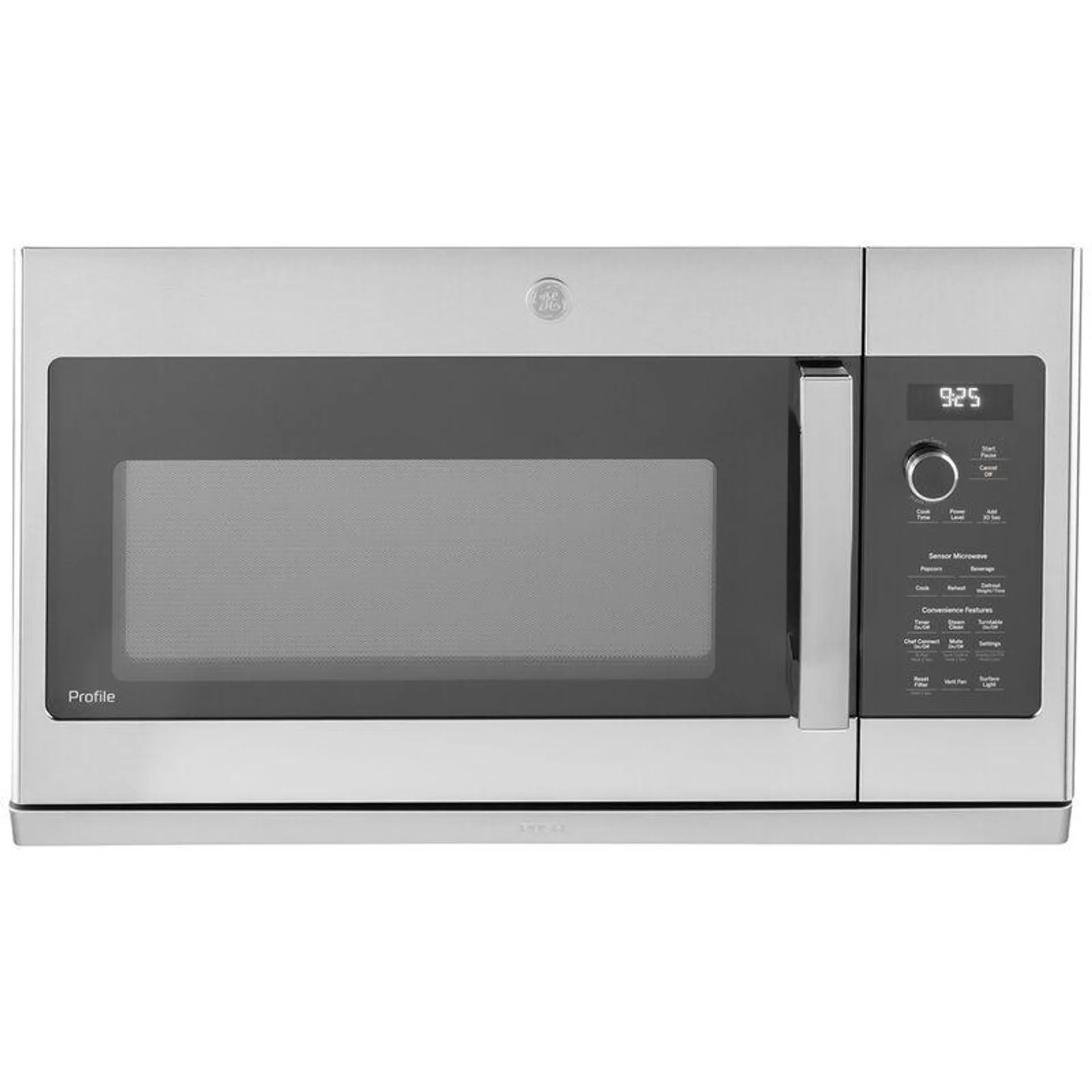 GE Profile 30" 2.2 Cu. Ft. Over-the-Range Microwave with 10 Power Levels, 400 CFM & Sensor Cooking Controls - Stainless Steel
