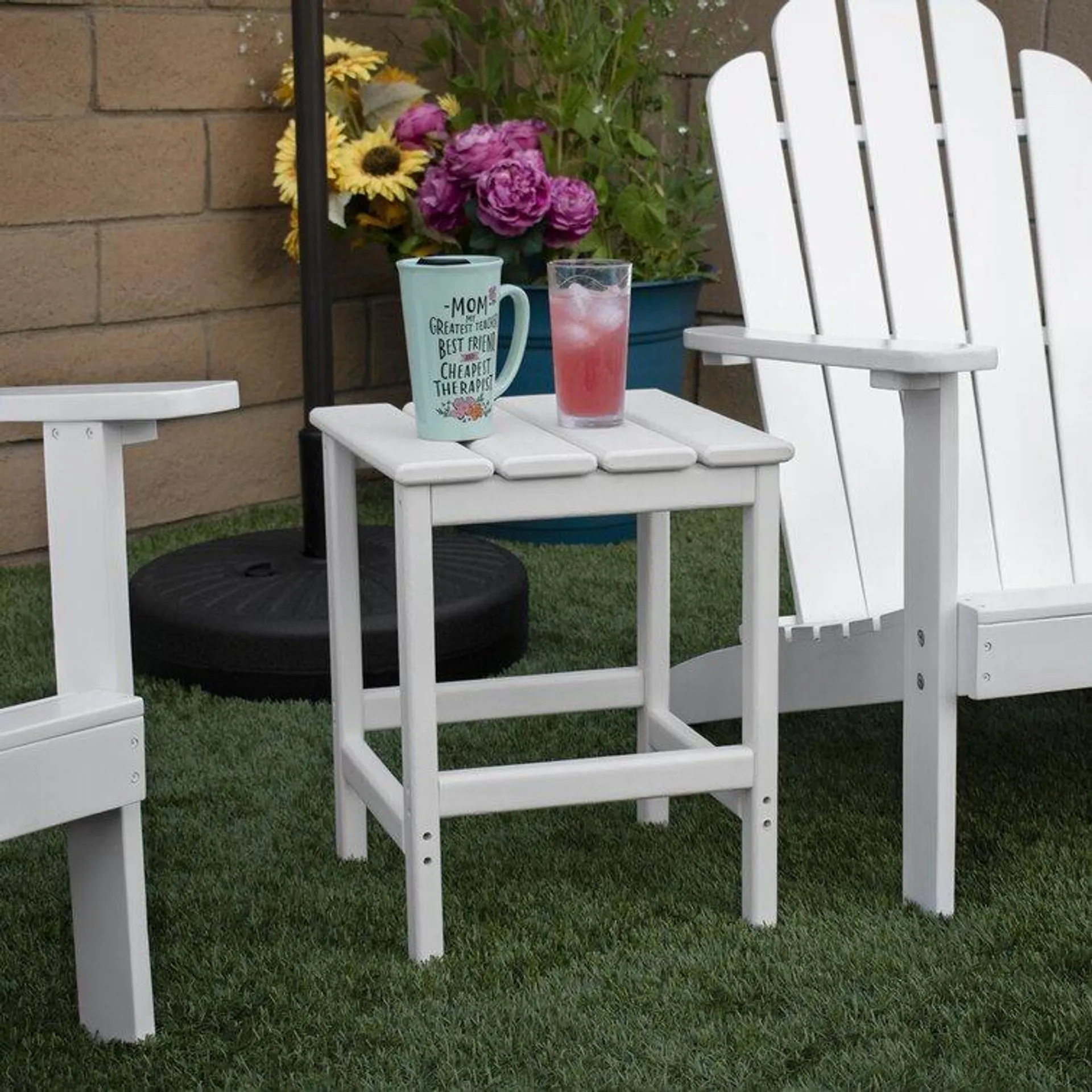 Shavon All Weather Adirondack Outdoor HDPE Side Table