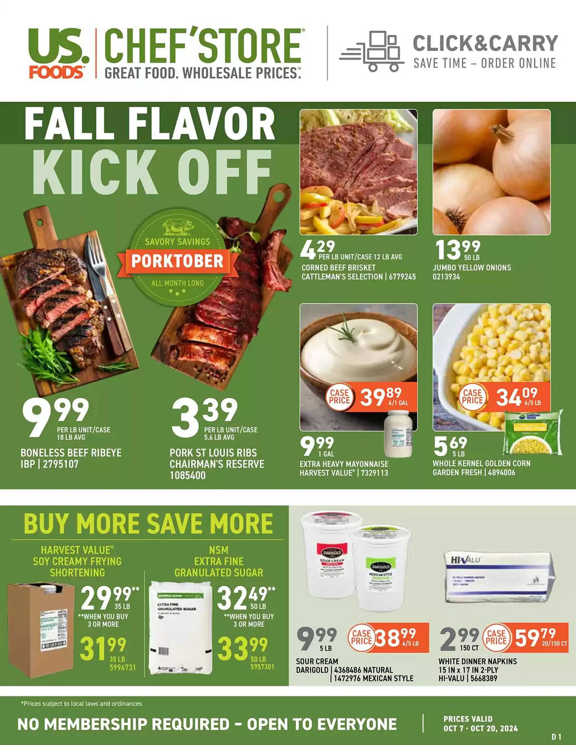 US Foods Chefs Store Weekly Ad - 1