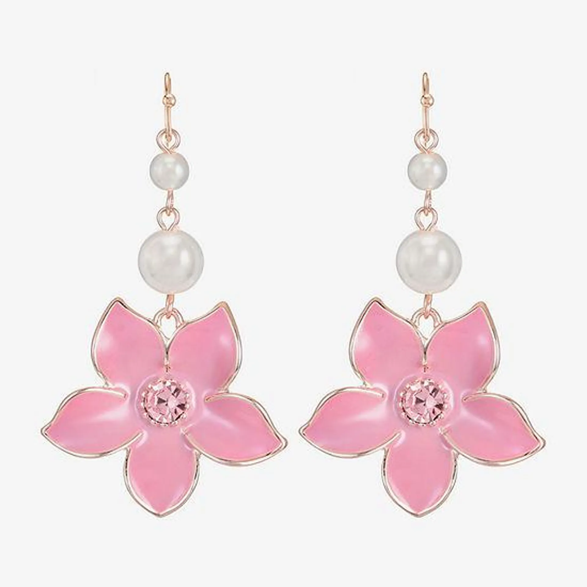 new! Liz Claiborne Flower Drop Earrings