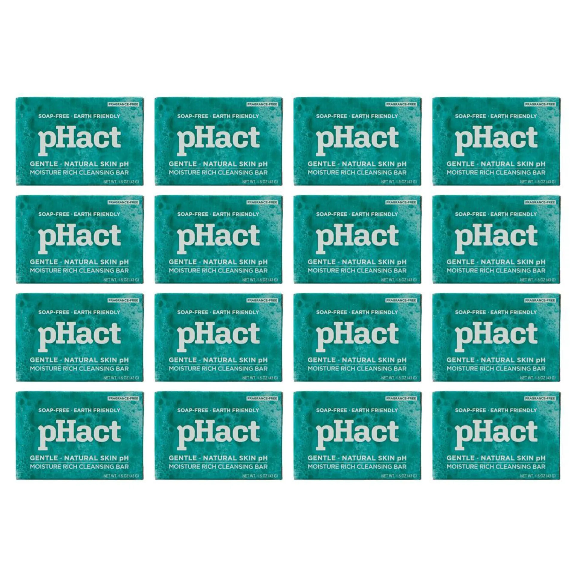 pHact 12-pack 1.5 oz. Moisture-Rich Cleansing Bars