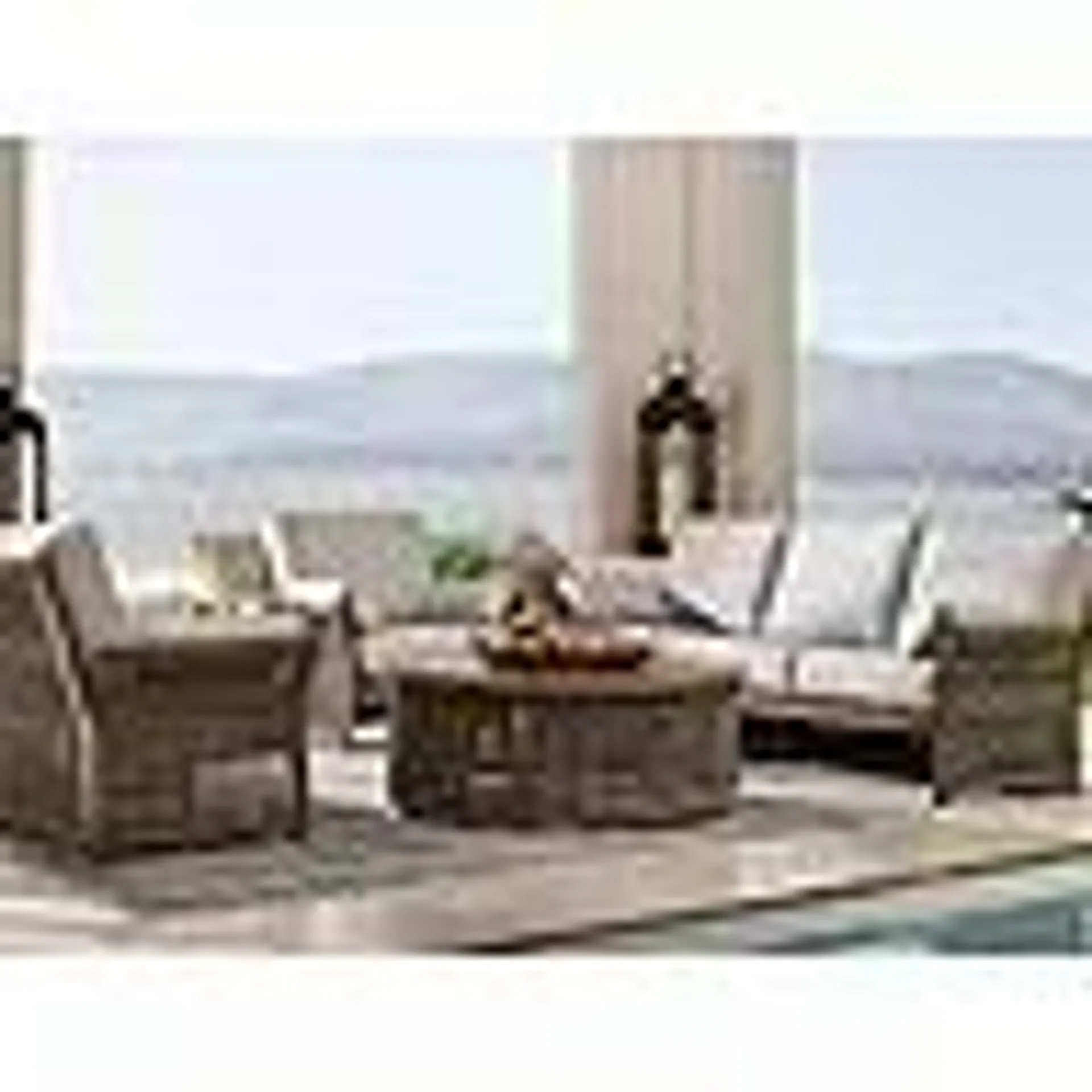 Member's Mark Monterrey Collection 4-Piece Cushioned Woven Deep Seating Set