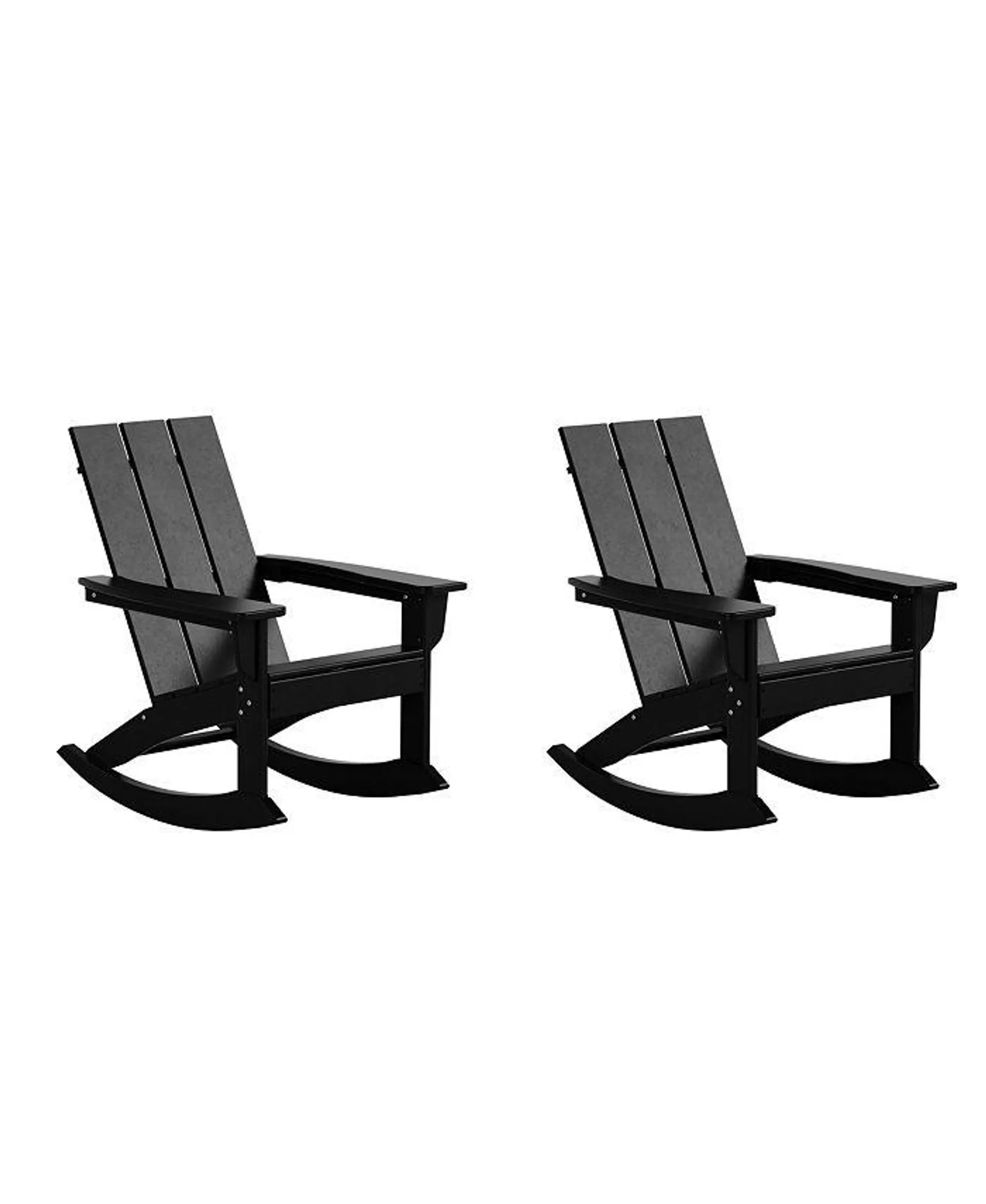 Modern Adirondack Outdoor Rocking Chair (Set of 2)