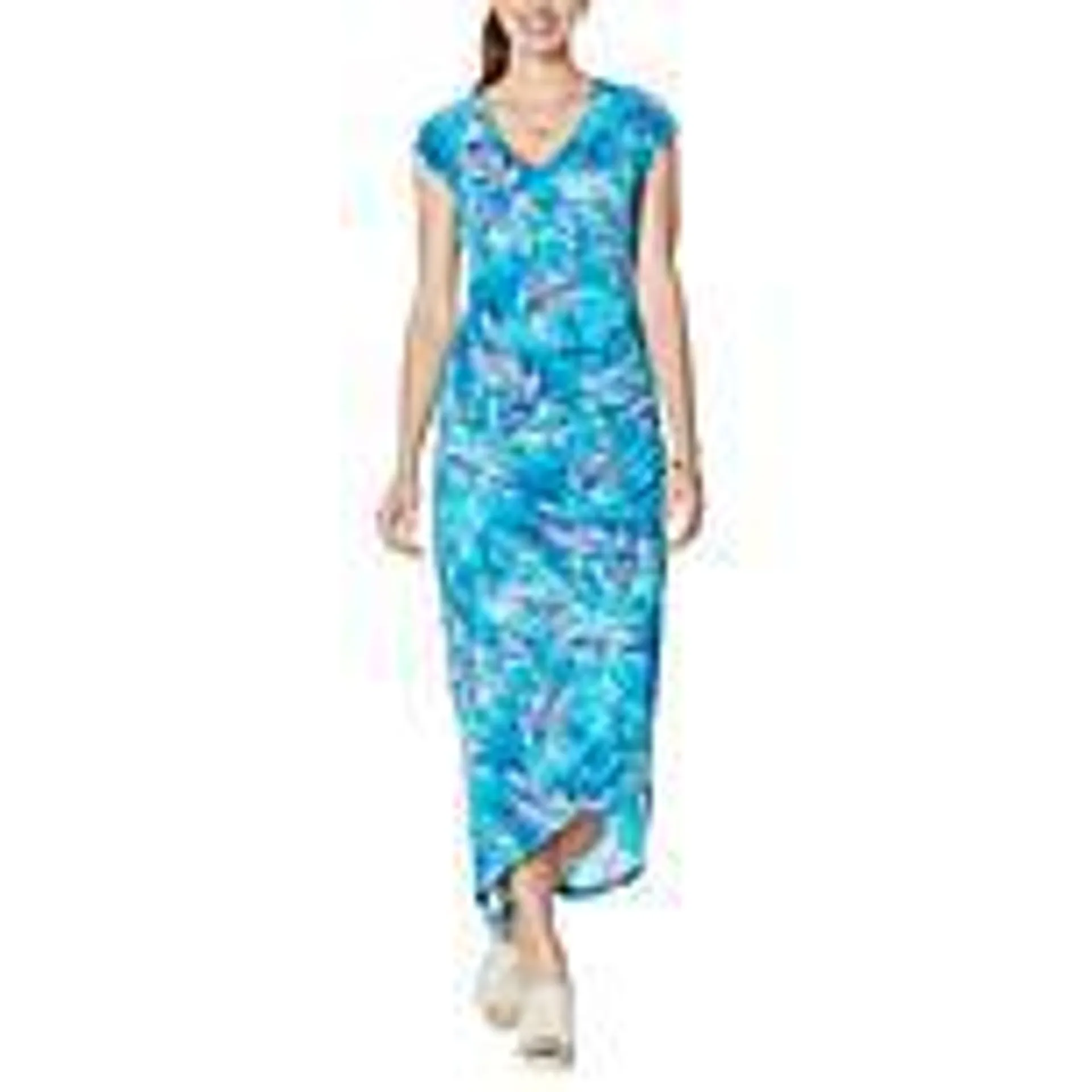 Colleen Lopez Shirred Maxi Dress