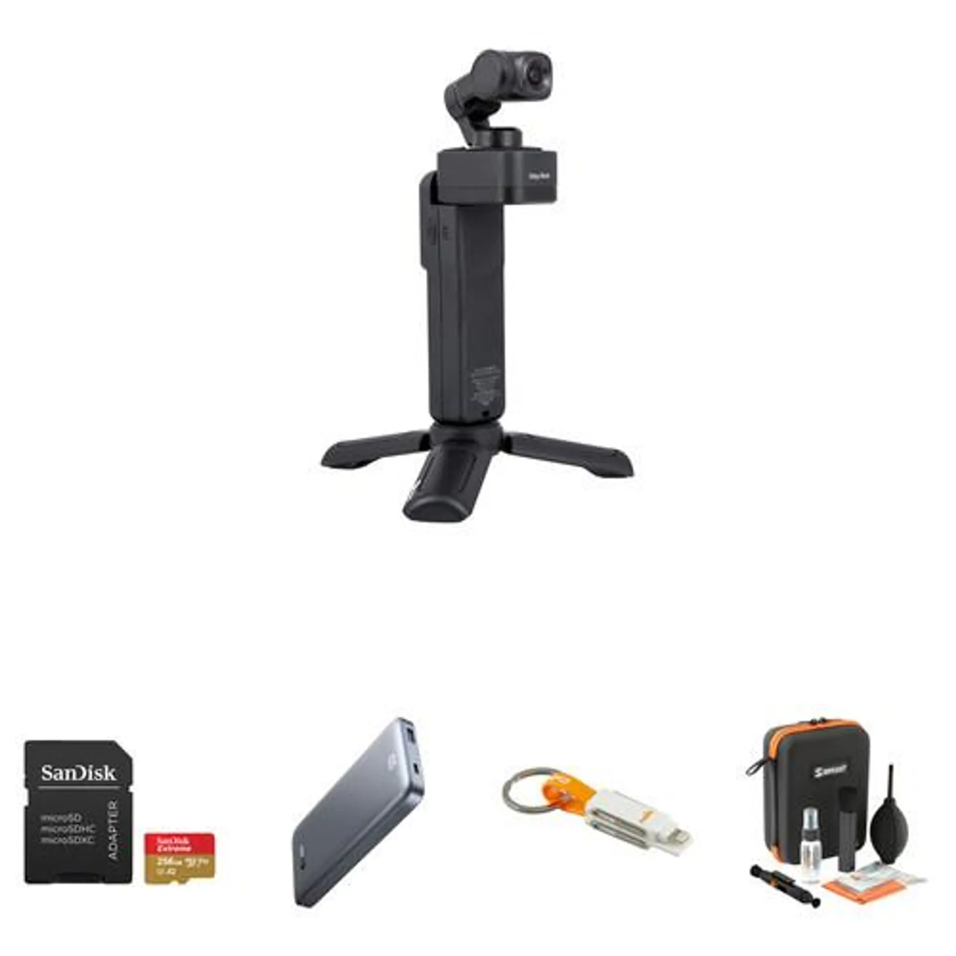 Feiyu Pocket 3 3-Axis Handheld Gimbal Camera Kit with Accessory Bundle