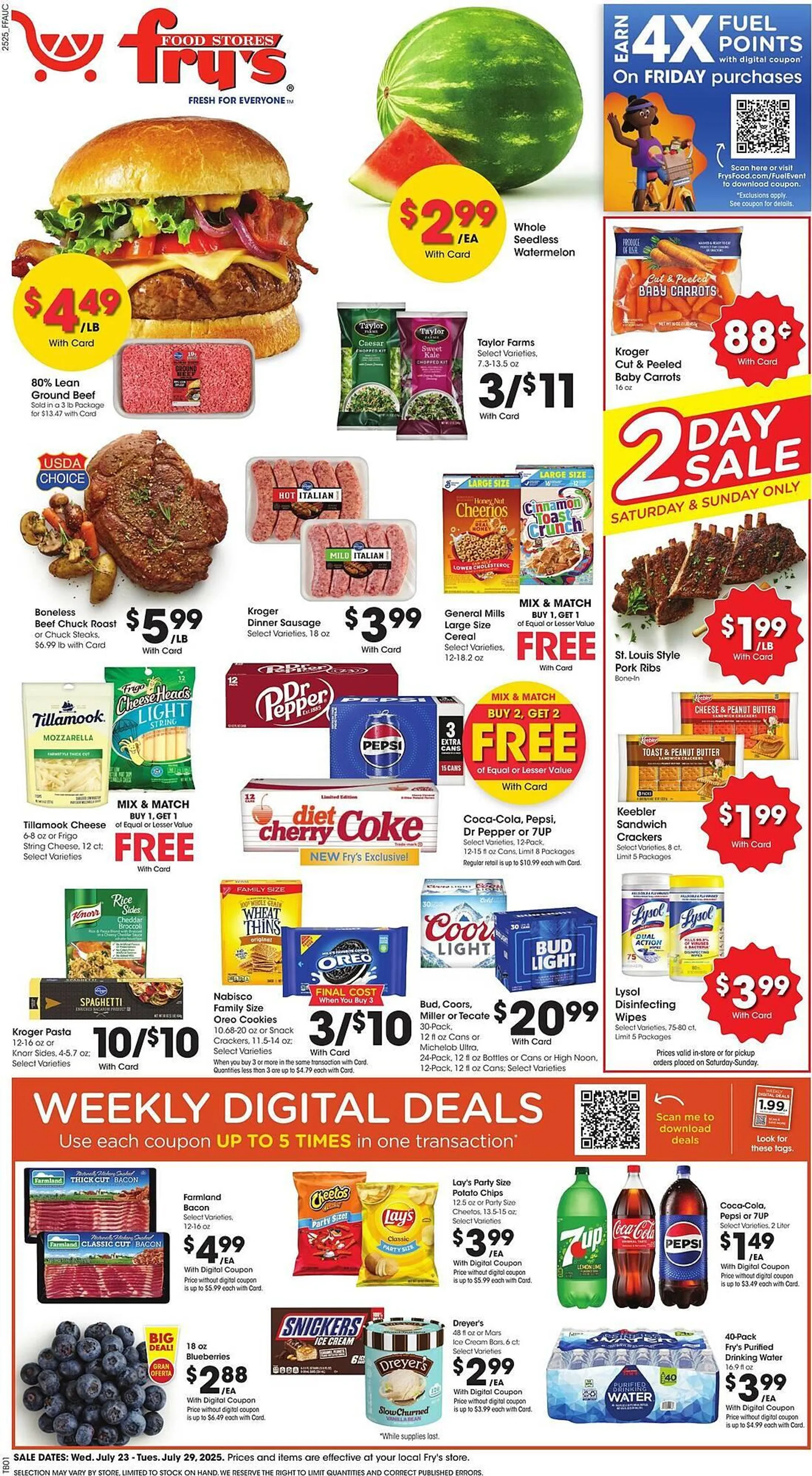 Weekly ad Fry's Weekly Ad from July 23 to July 29 2025 - Page 1