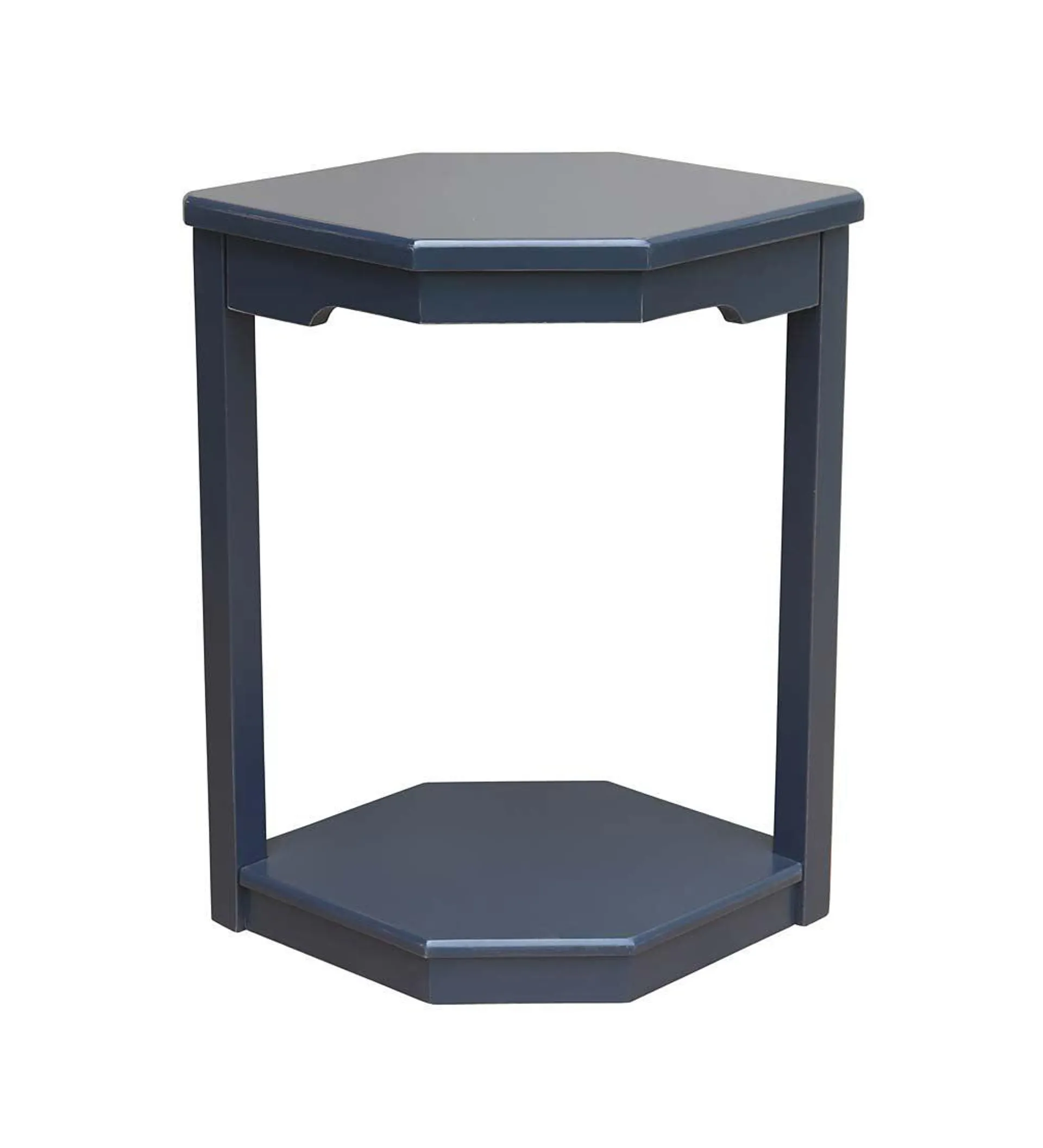 Laurel Ridge Farmhouse Collection Holden Hex Table - Navy