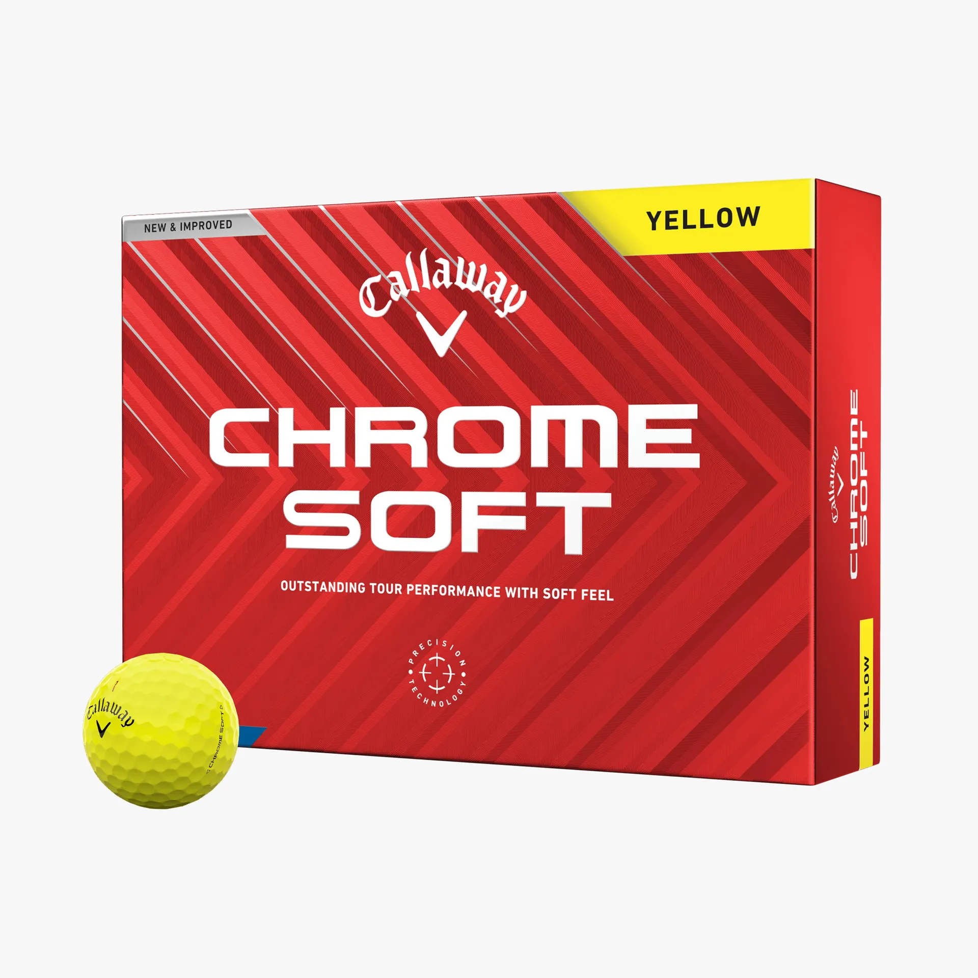 Chrome Soft Yellow Golf Balls