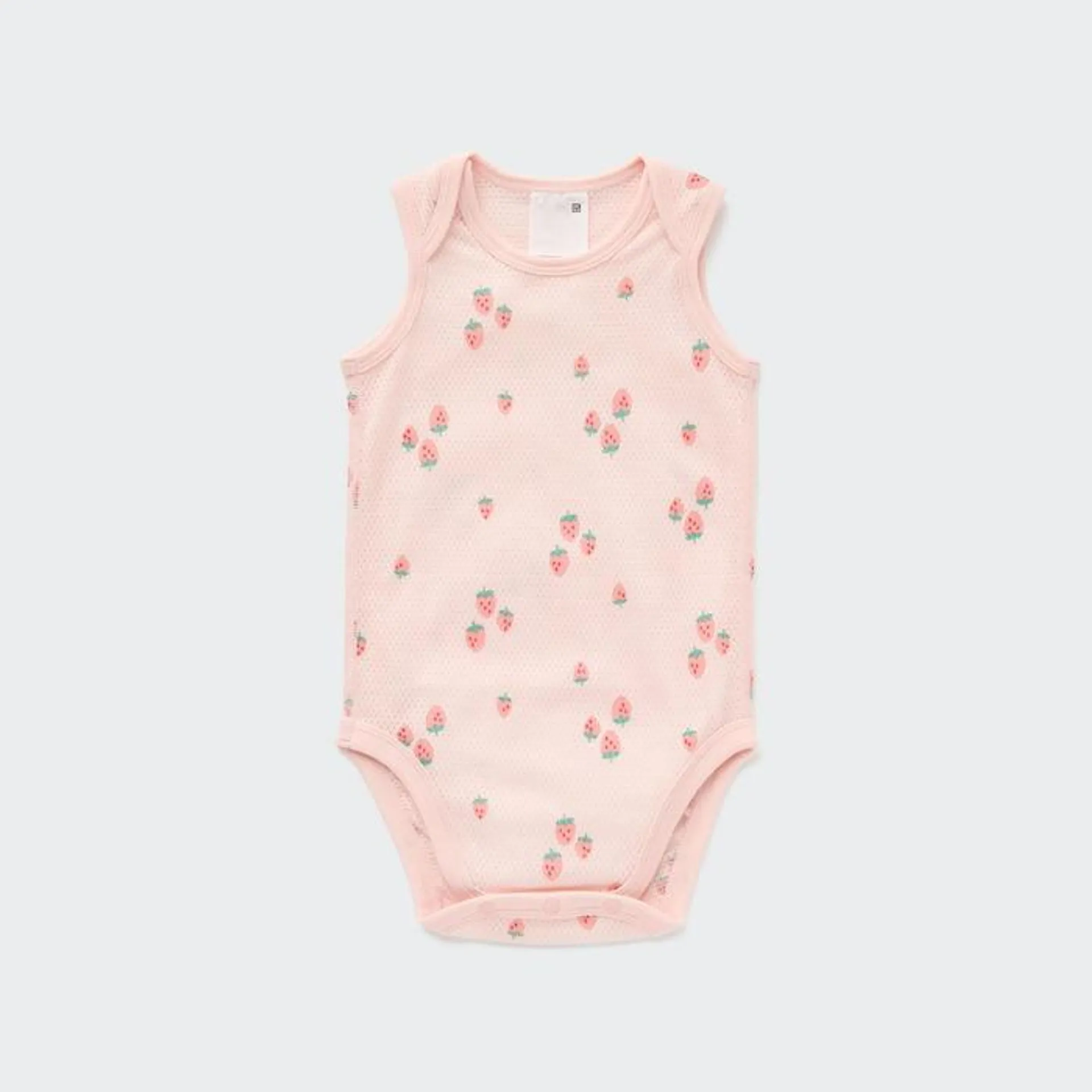 Cotton Mesh Sleeveless Printed Inner Bodysuit