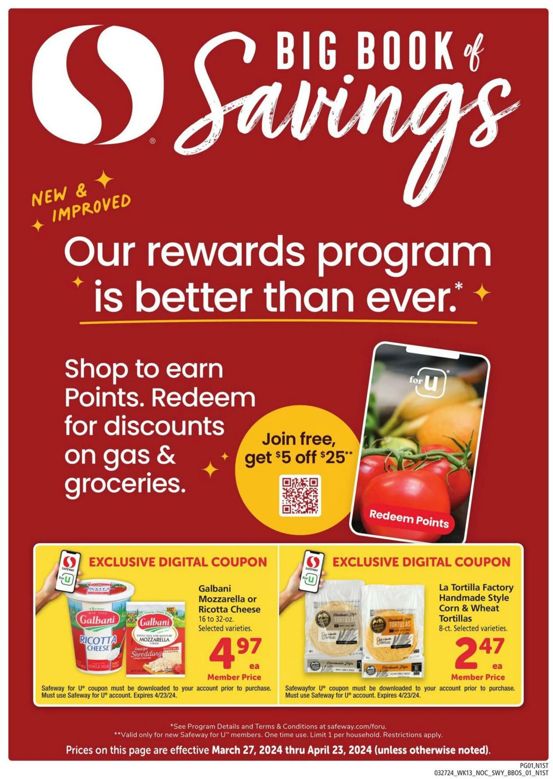 Weekly ad Safeway Current weekly ad from March 27 to April 23 2024 - Page 1