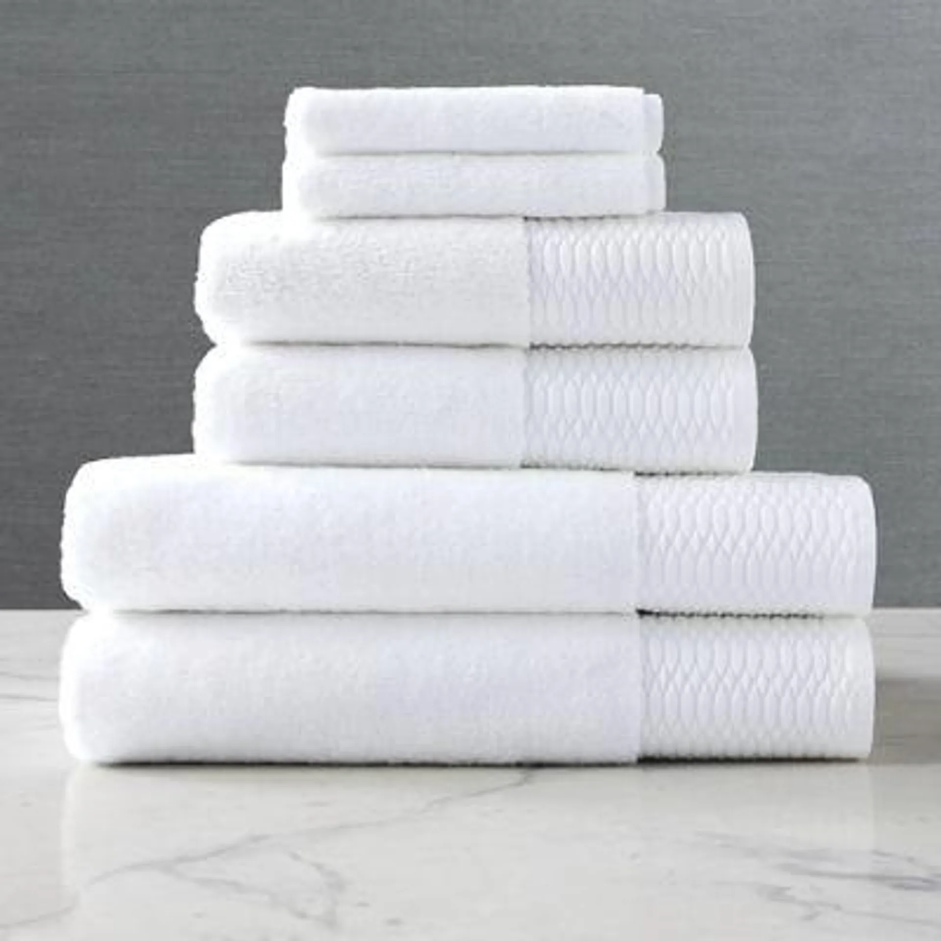 Egyptian Cotton Towel Bundle White