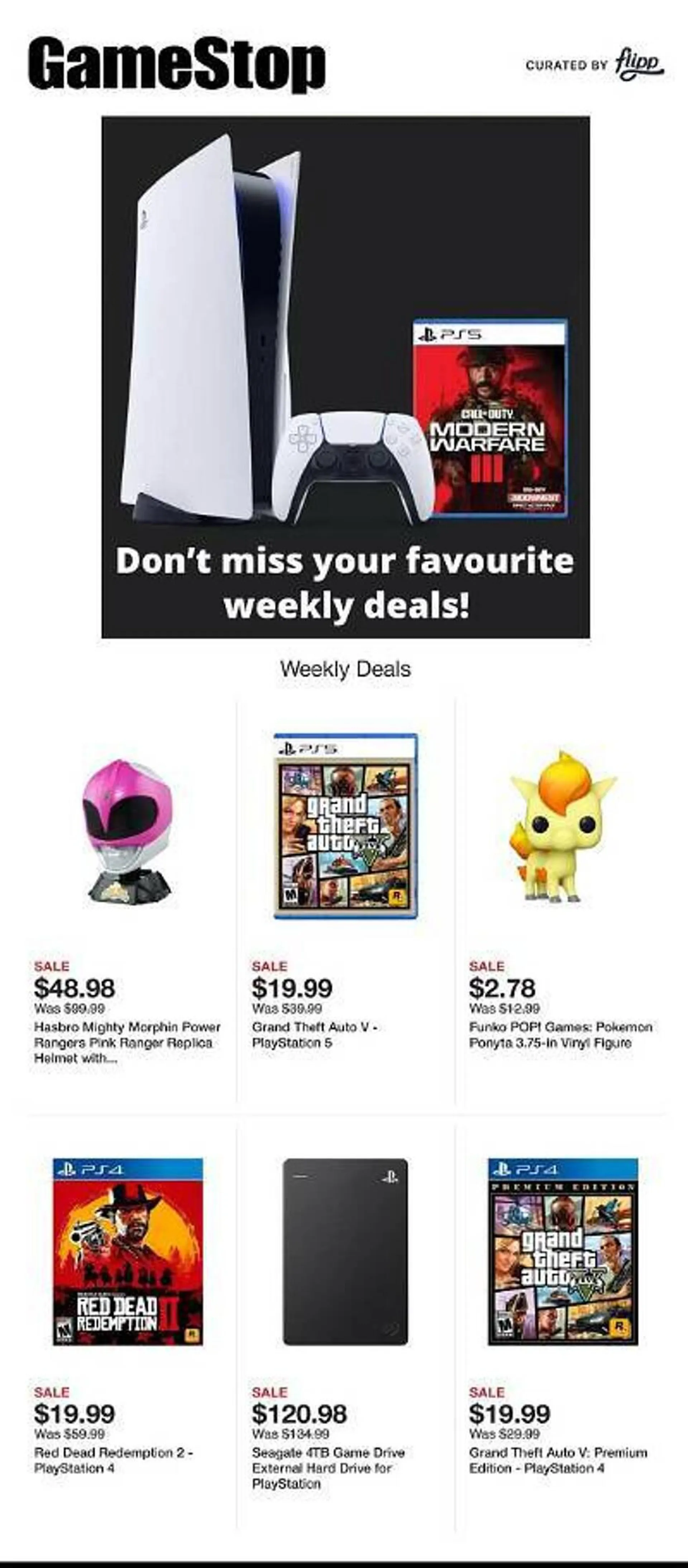 Weekly ad Game Stop Weekly Ad from February 12 to February 18 2024 - Page 1