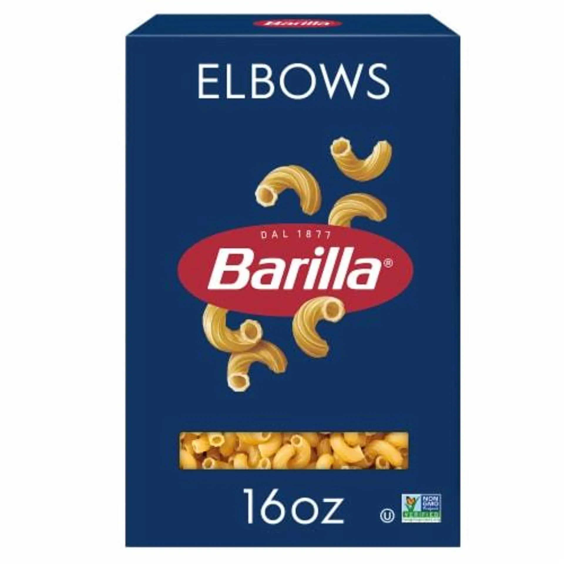 Barilla Elbow Pasta, Quality Non-GMO and Kosher Certified Pasta