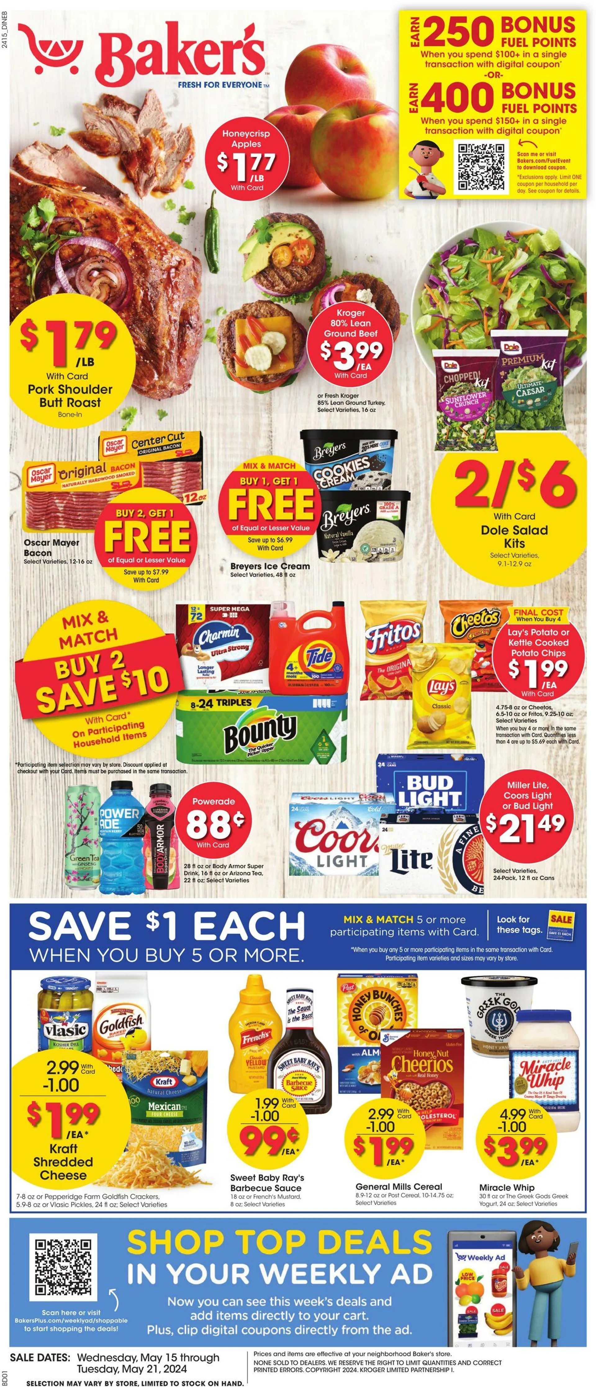 Weekly ad Baker's from May 15 to May 21 2024 - Page 1