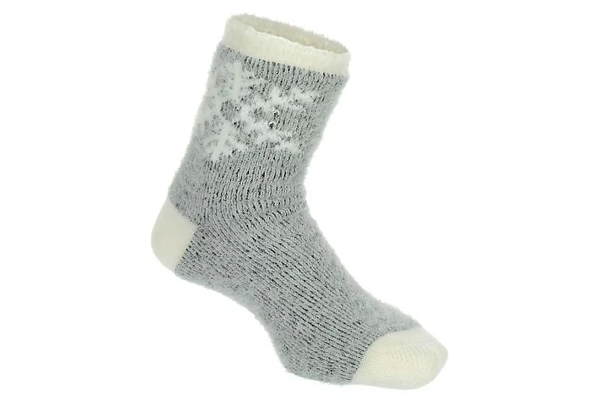 Fireside Womens You Tribed It Slipper Sock 1 Pair - Grey