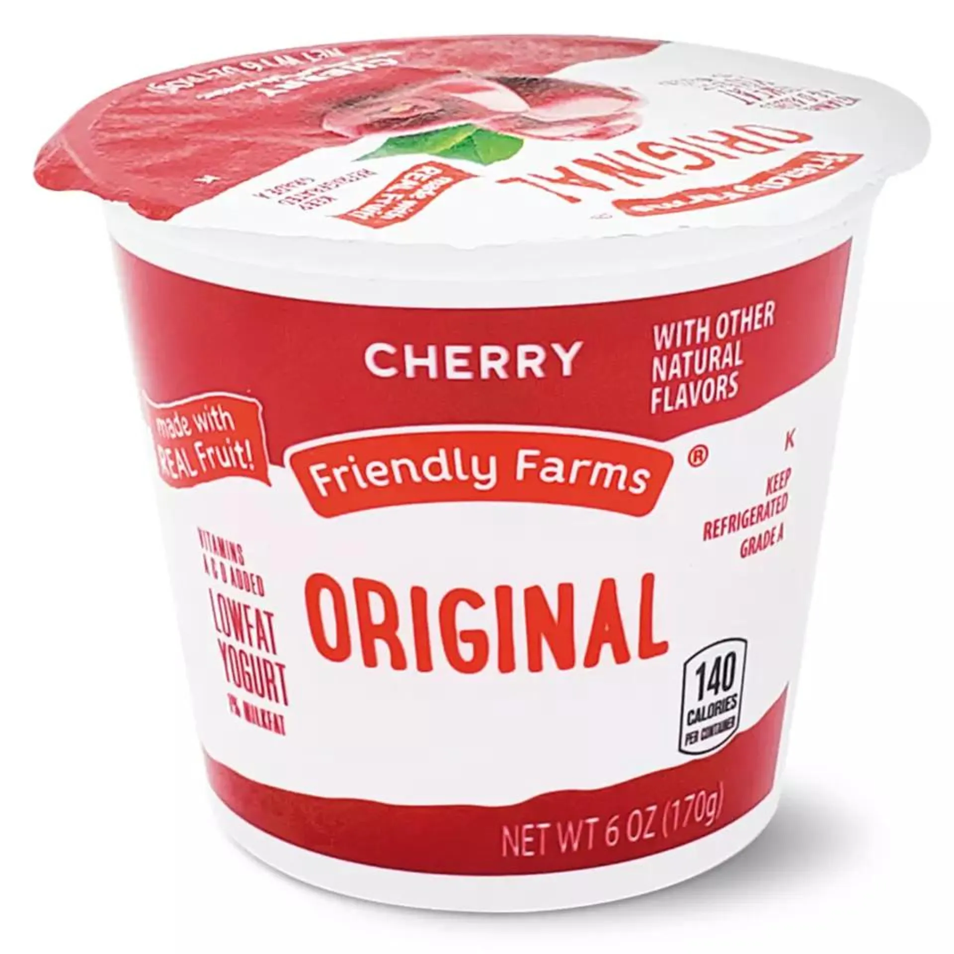 Lowfat Cherry Yogurt, 6 oz