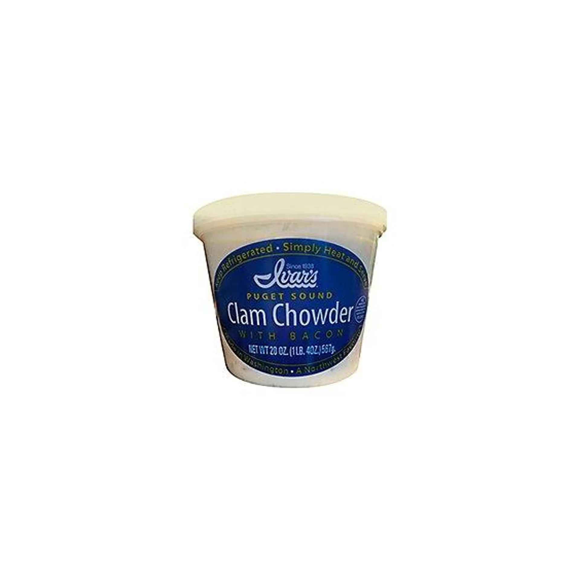 Ivars Clam Chowder White - 20 Oz