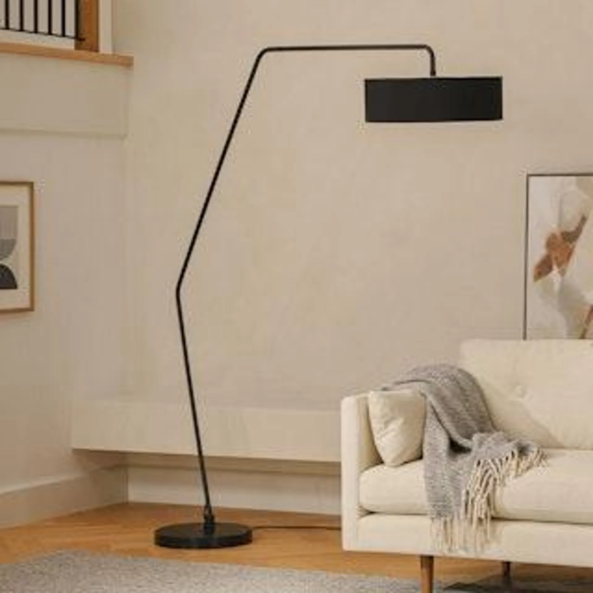 Heron Black Floor Lamp