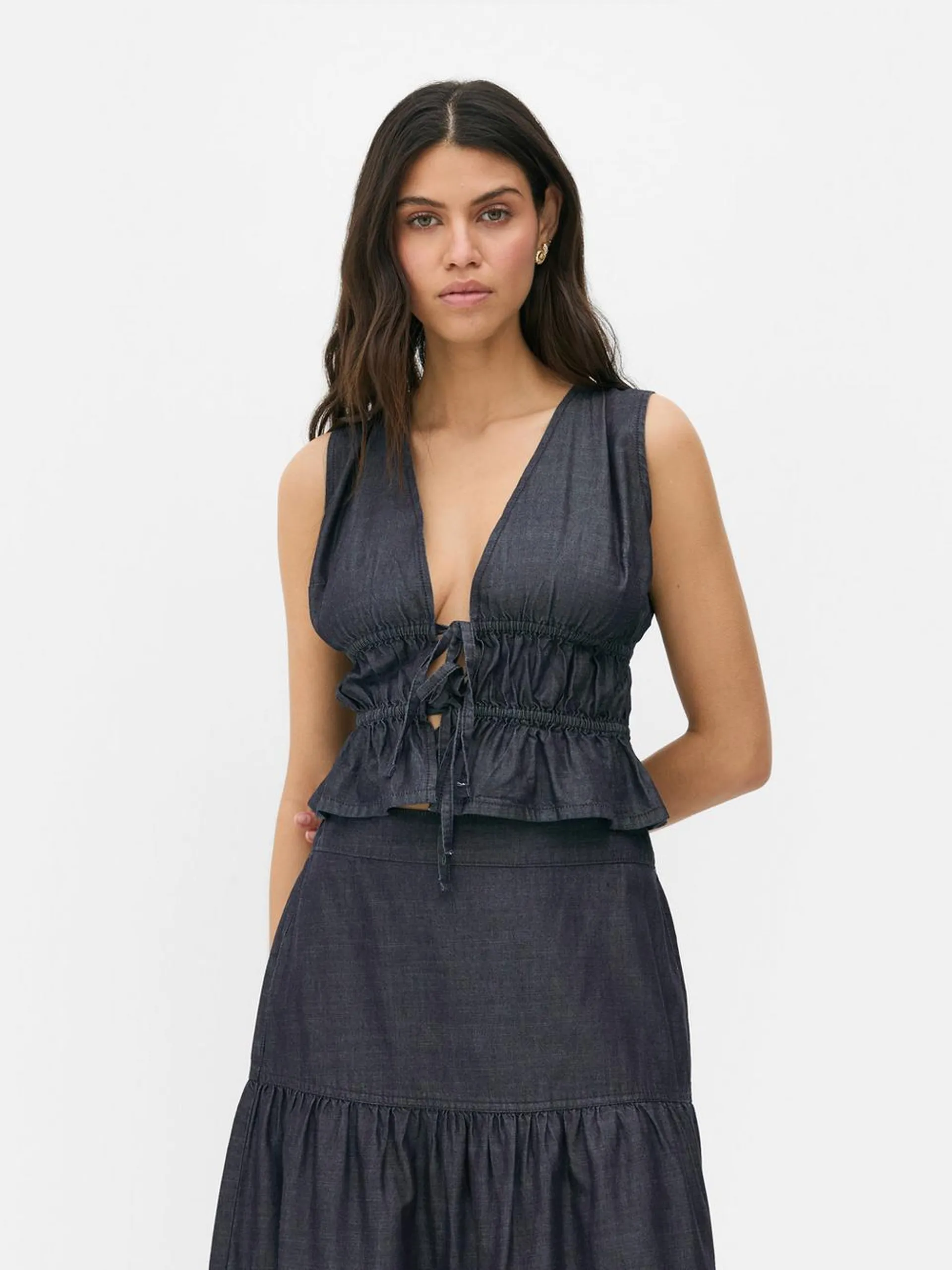 Tie-Front Top