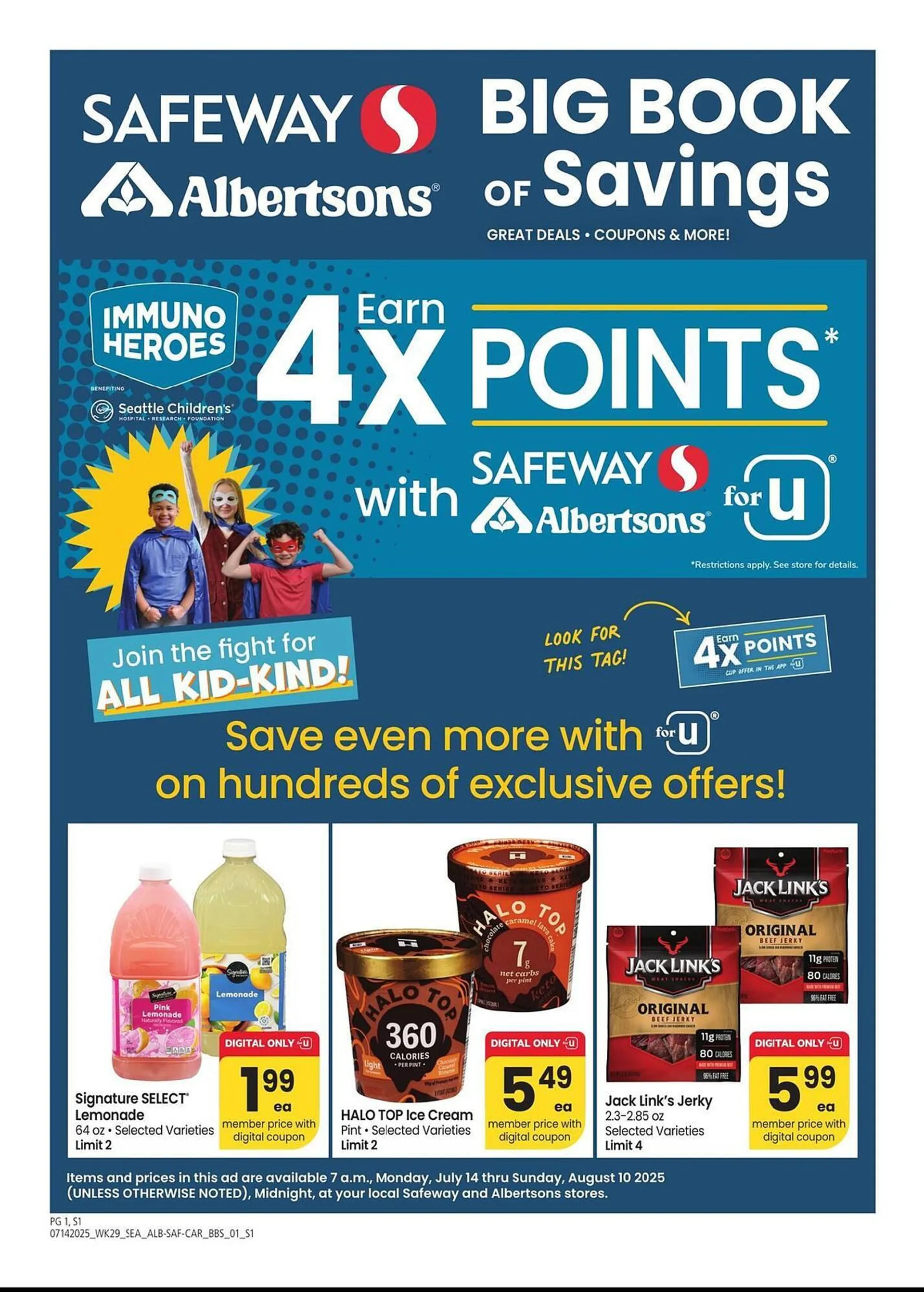 Weekly ad Albertsons Weekly Ad from July 14 to August 10 2025 - Page 1
