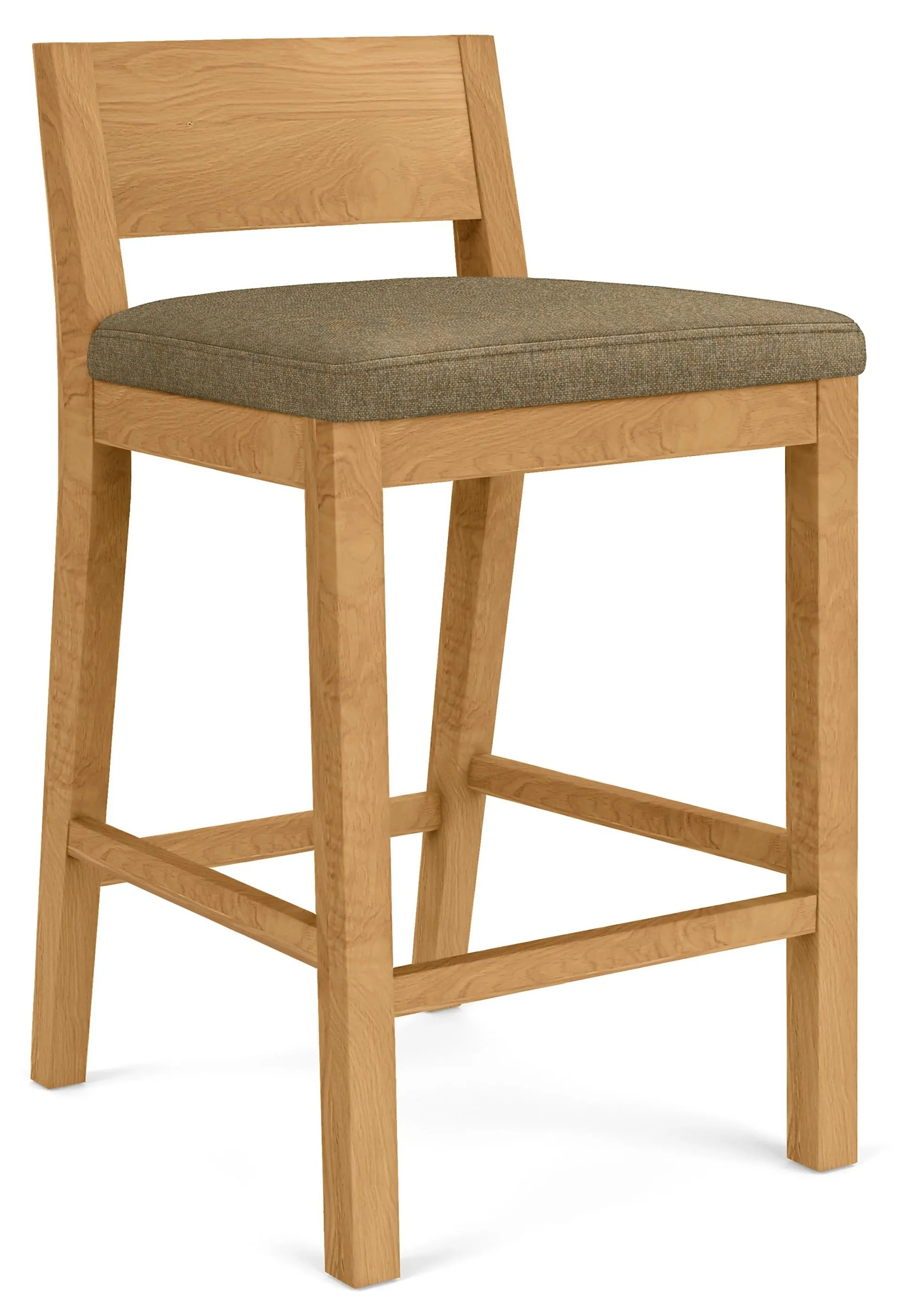 Afton Counter Stool in Tatum Wheat with White Oak Frame