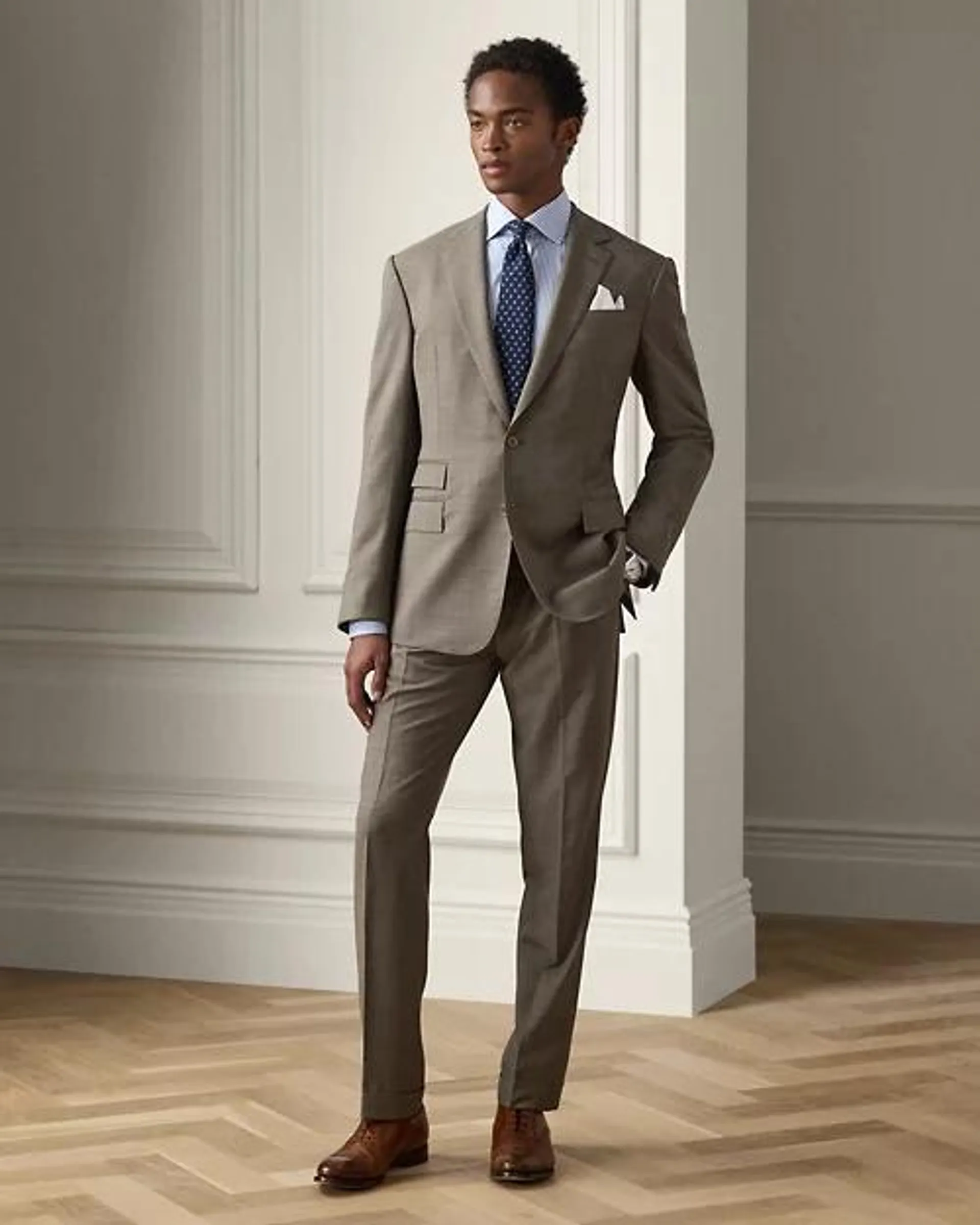 Kent Hand-Tailored Sharkskin Suit