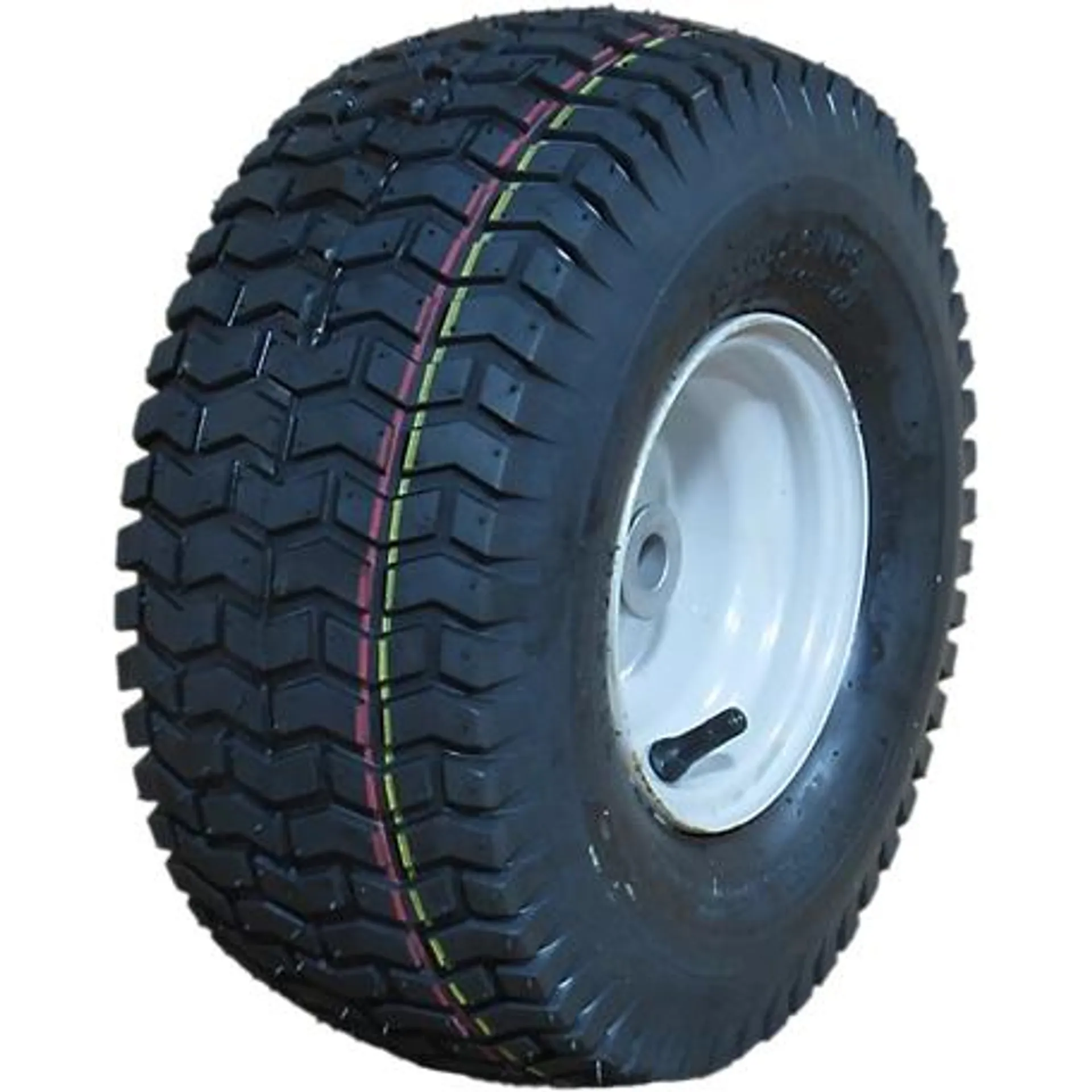 Hi-Run 15x6-6 4PR SU12 Lawn and Garden Tire Assembly on 6x4.5 Wheel, Grayish White