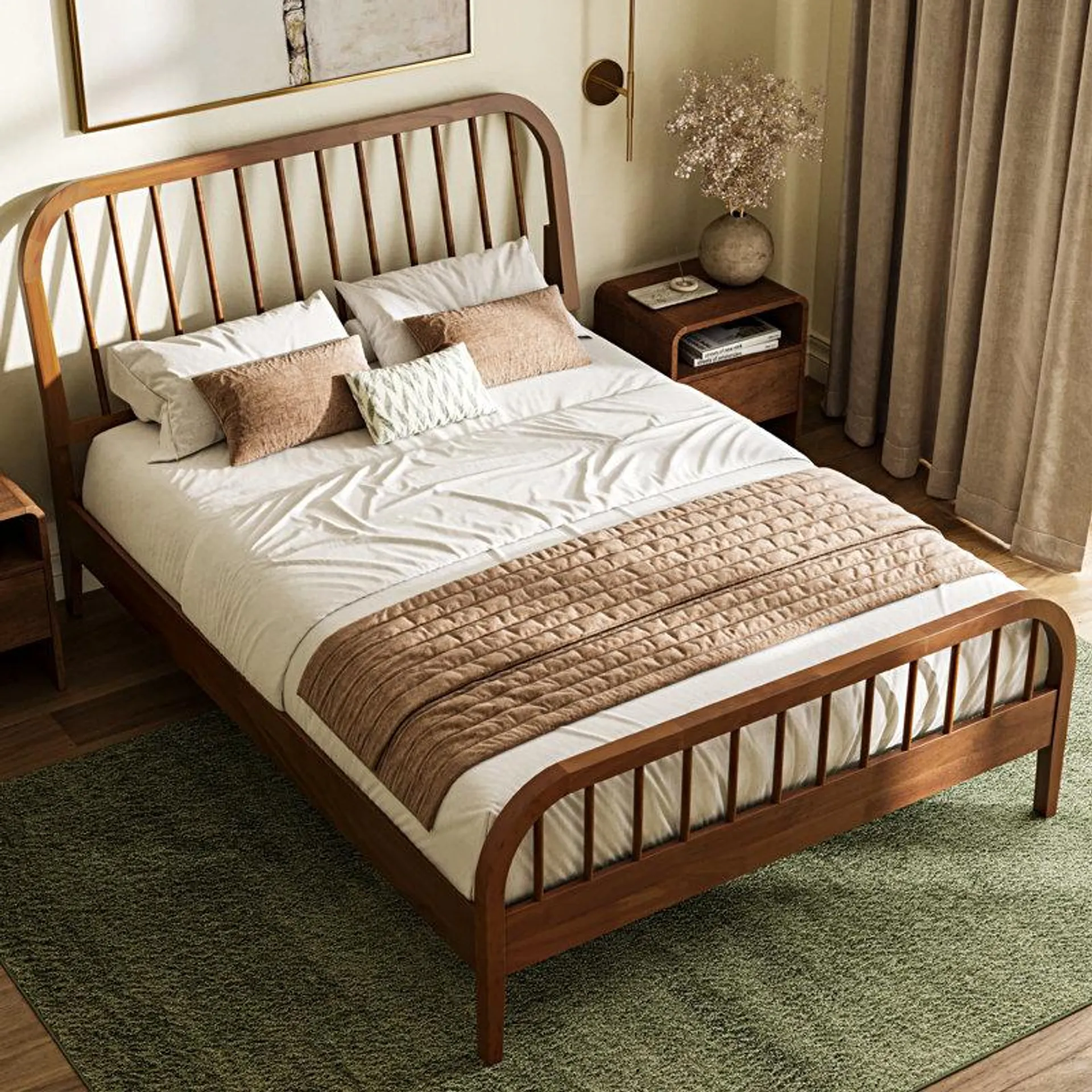 Anderson Solid Wood Spindle Bed