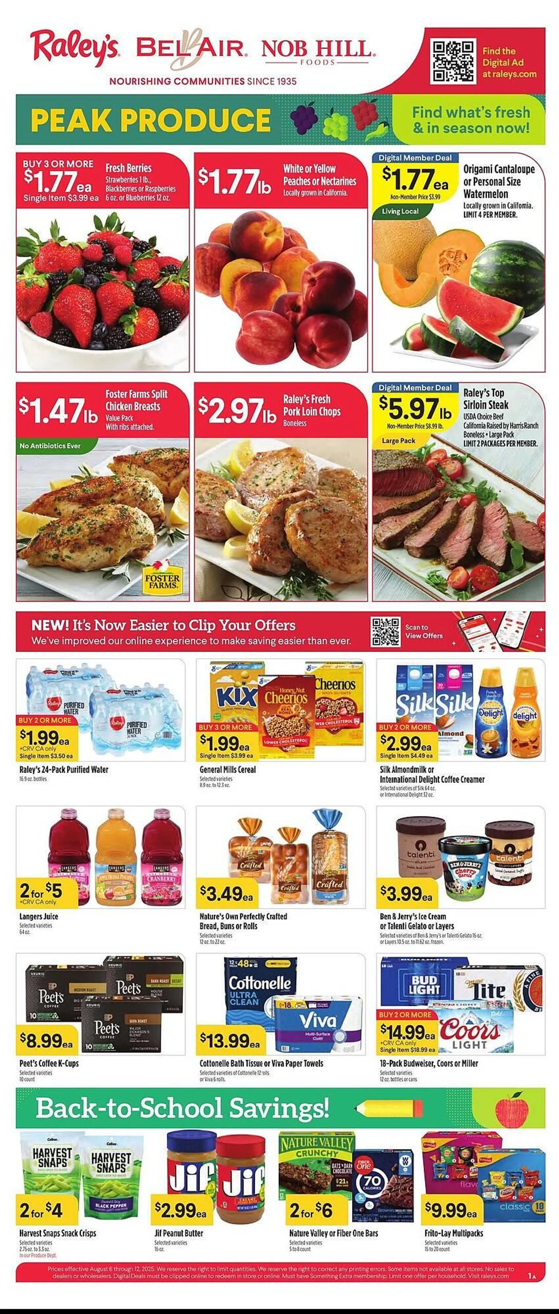 Weekly ad Bel Air Markets Weekly Ad from August 6 to August 12 2025 - Page 1