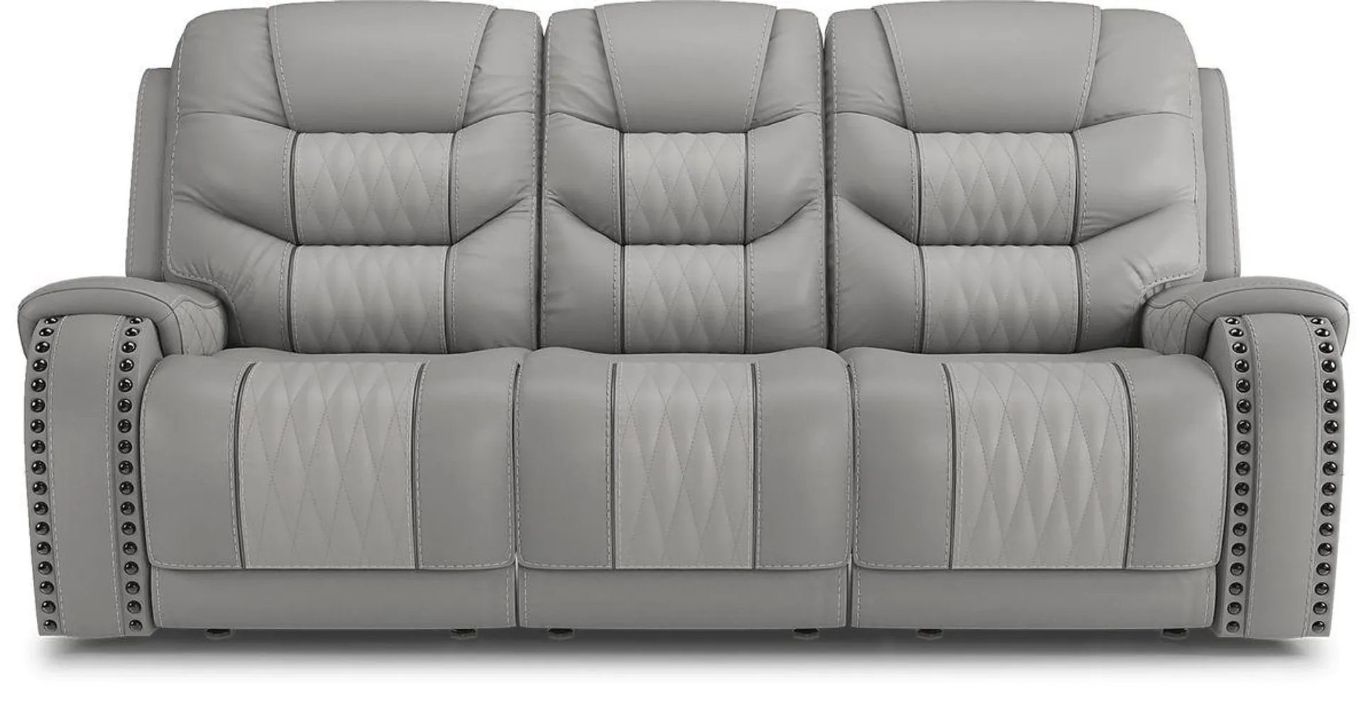 Headliner Leather Dual Power Reclining Sofa