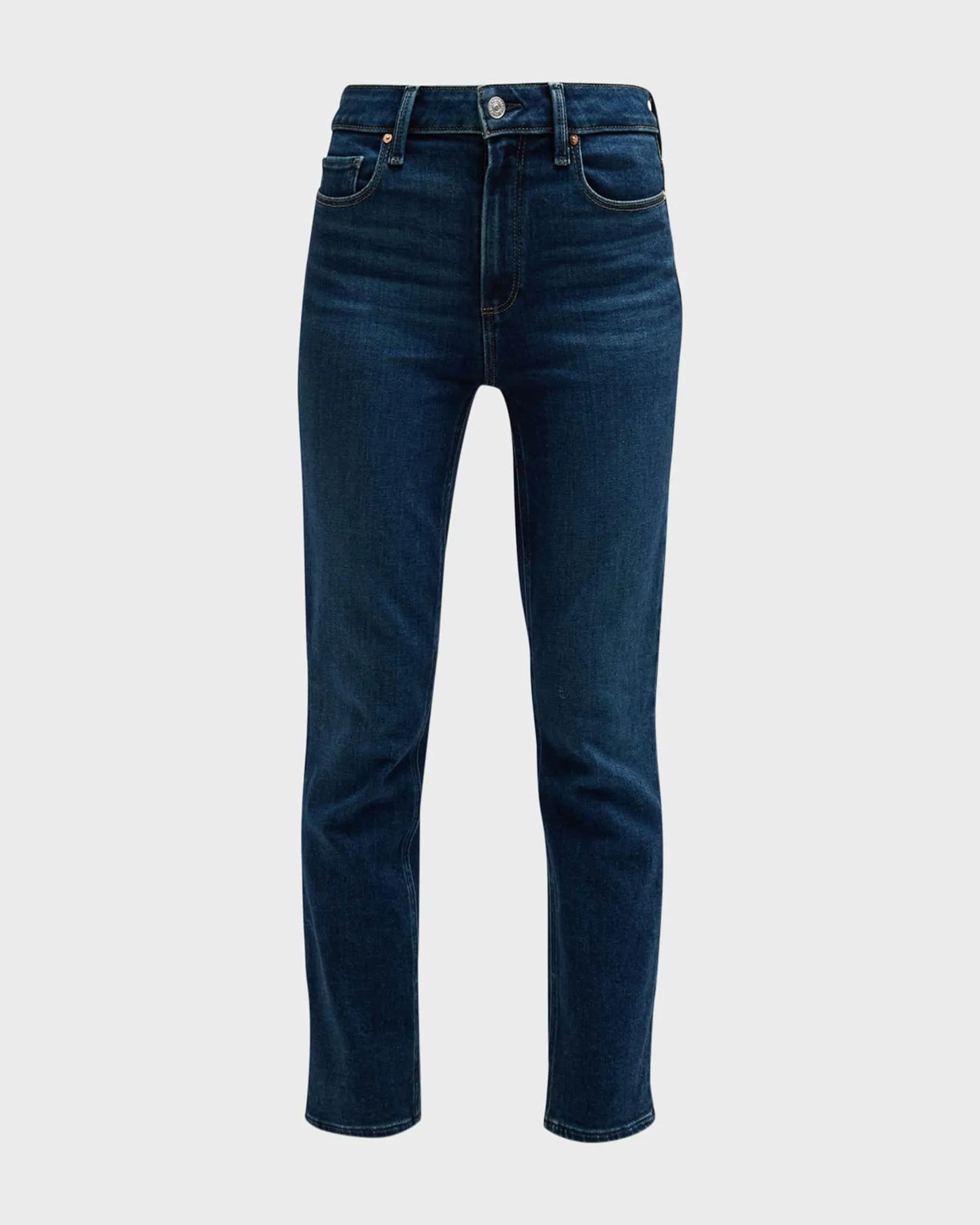 Cindy Mid-Rise Straight Crop Jeans