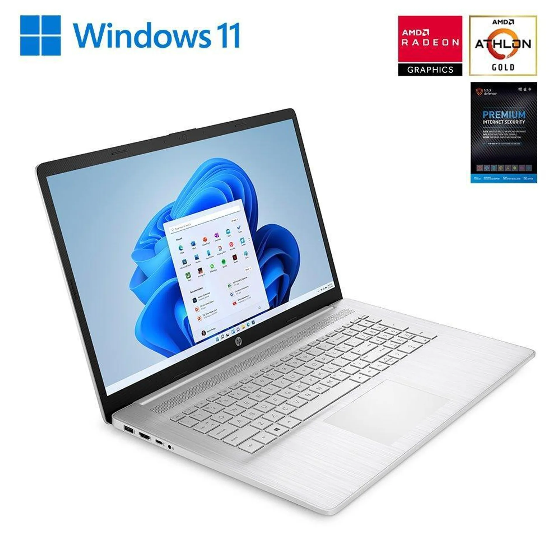 17" Notebook 1TB HDD Laptop w/ Total Defense Internet Security