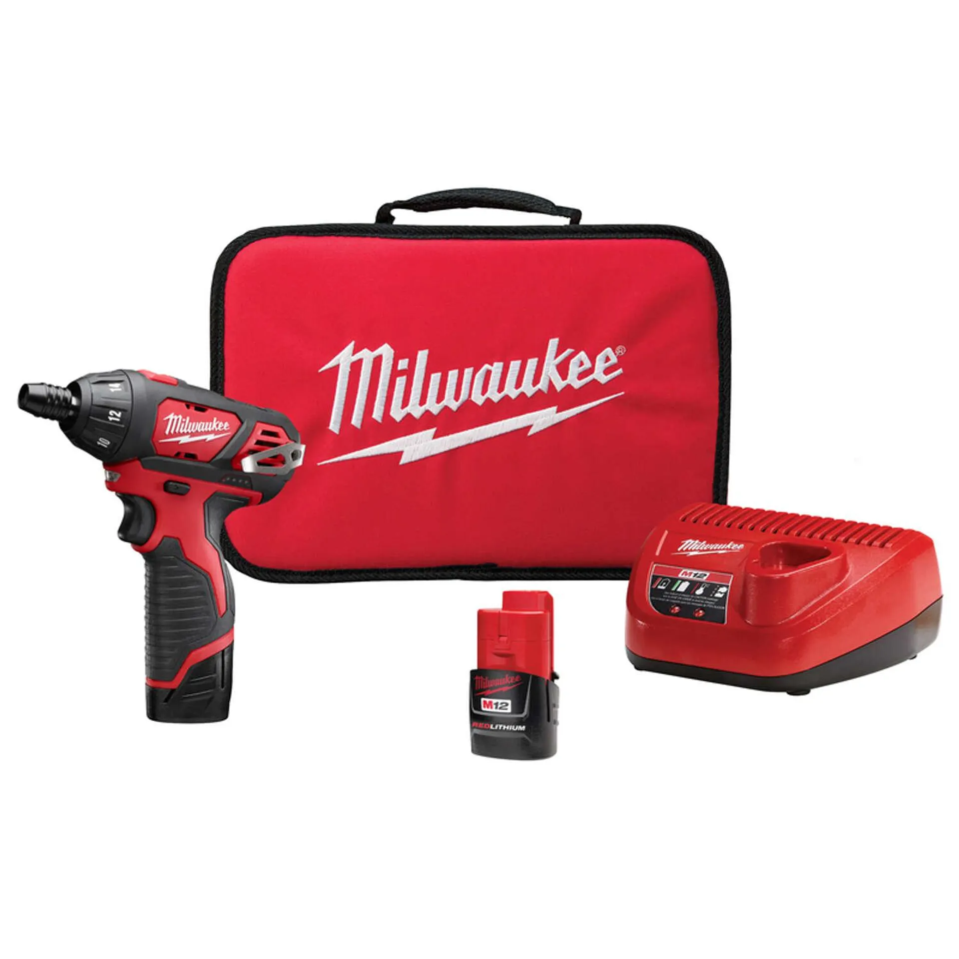 Milwaukee M12 1.5 amps 12 V Brushed Cordless Battery Operated Screwdriver Kit
