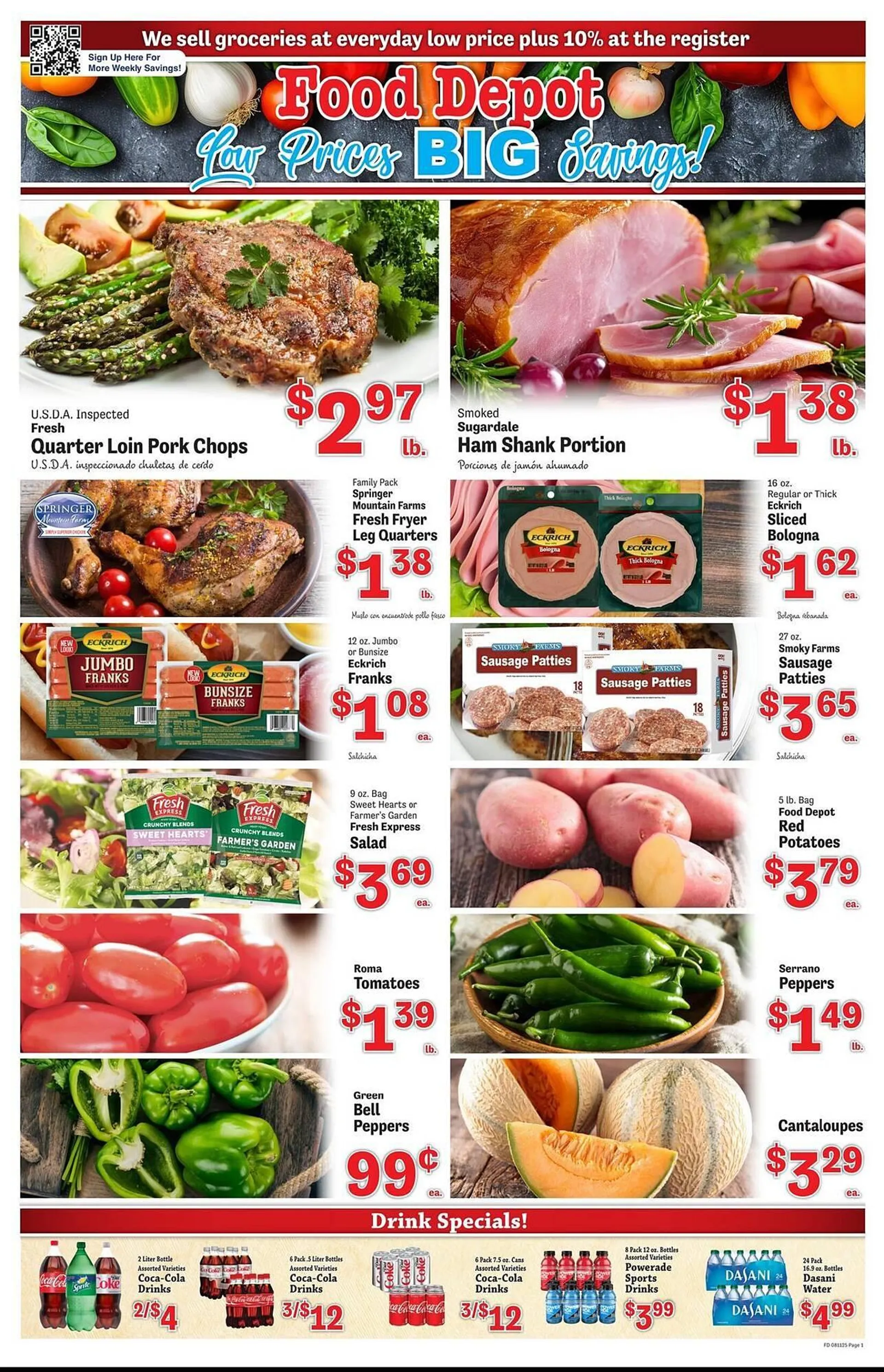 Weekly ad Food Depot Weekly Ad from August 11 to August 17 2025 - Page 1