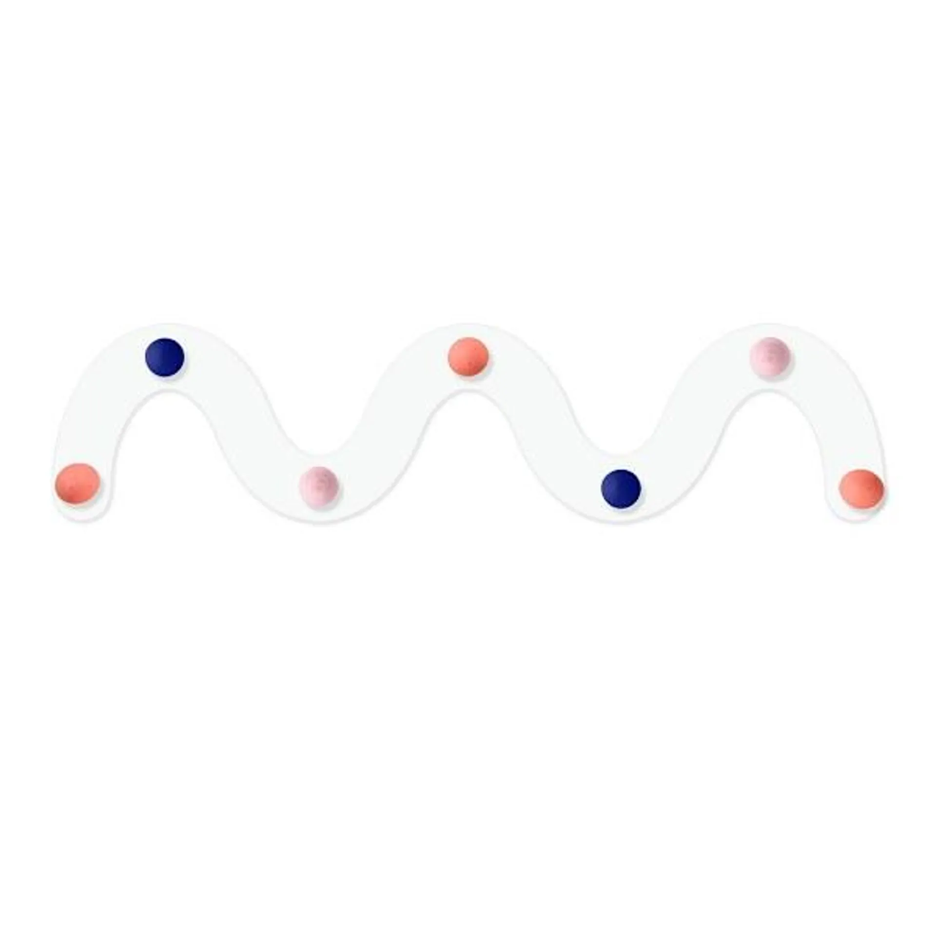 Oh Joy! Wavy Multicolor Wall Hooks, 5x21