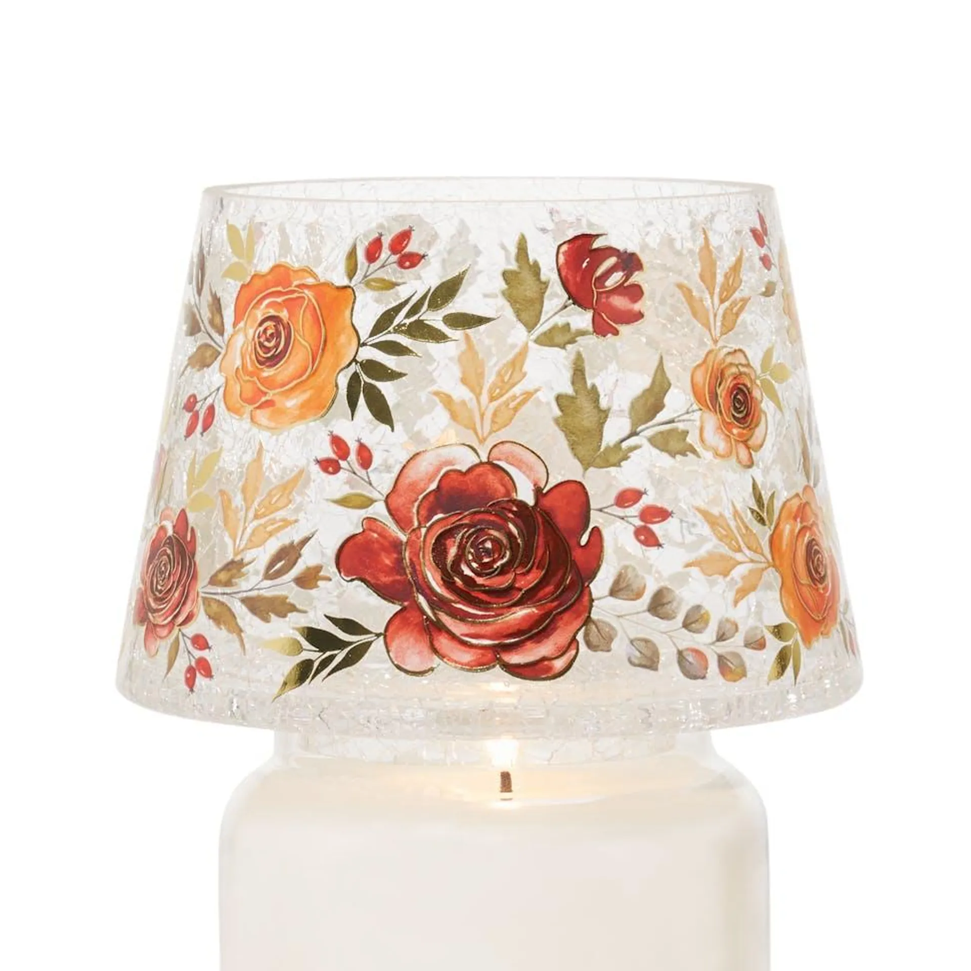 Fall Florals Glass Shade