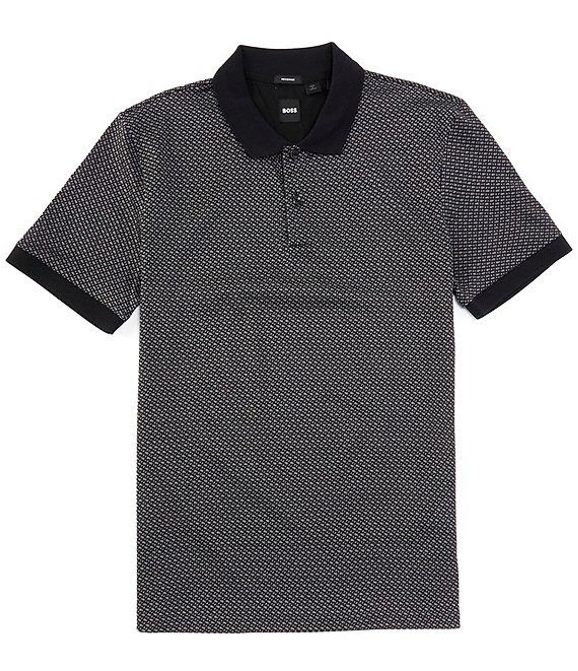 BOSS Parlay Mini Pattern Short Sleeve Polo Shirt