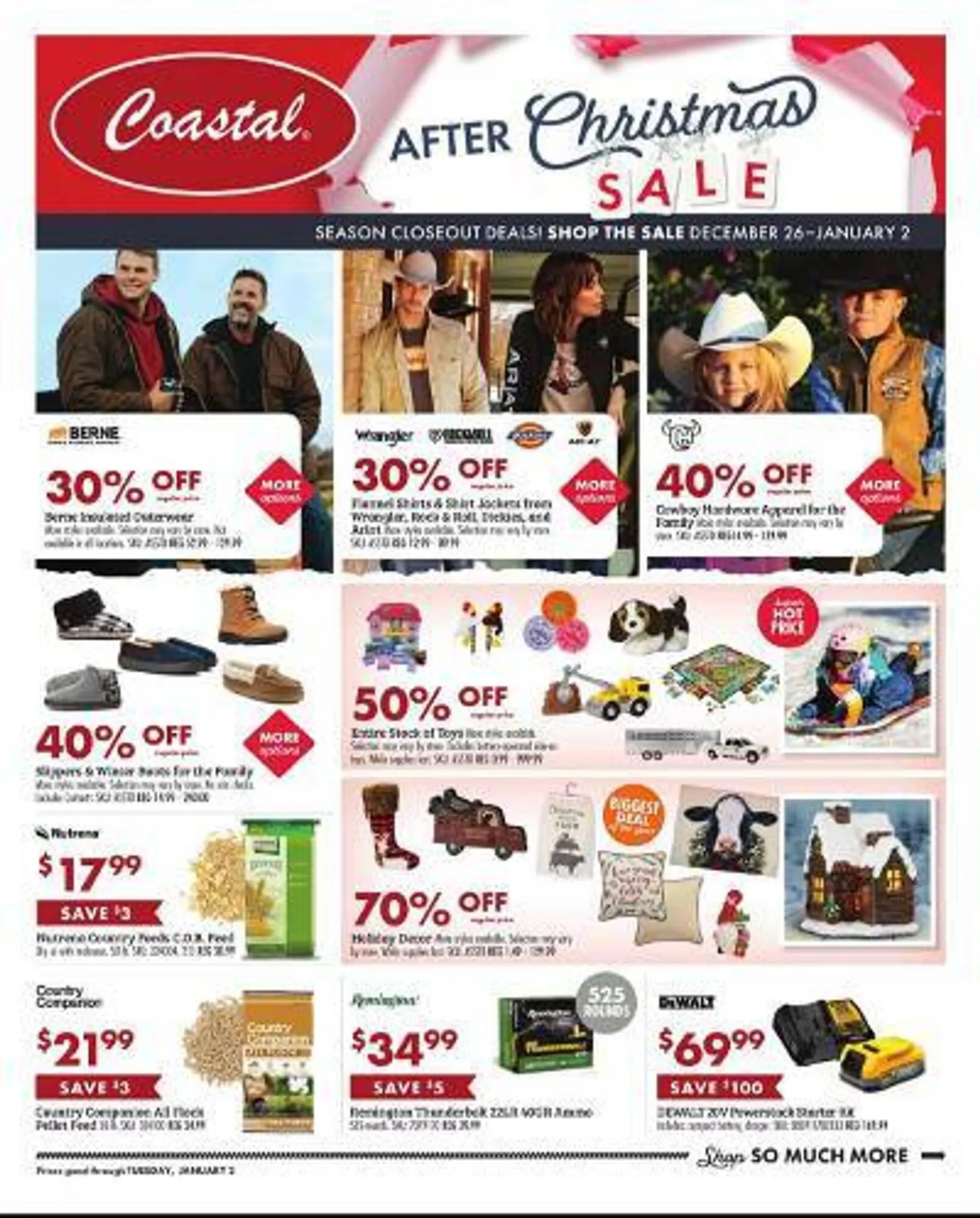 Weekly ad Coastal Farm & Ranch Weekly Ad from December 26 to January 2 2024 - Page 1