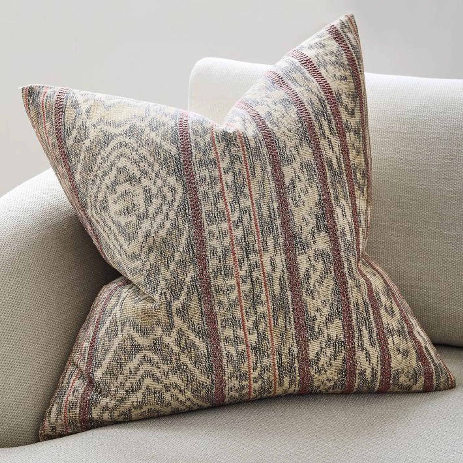 Diamondback Ikat Pillow Cover