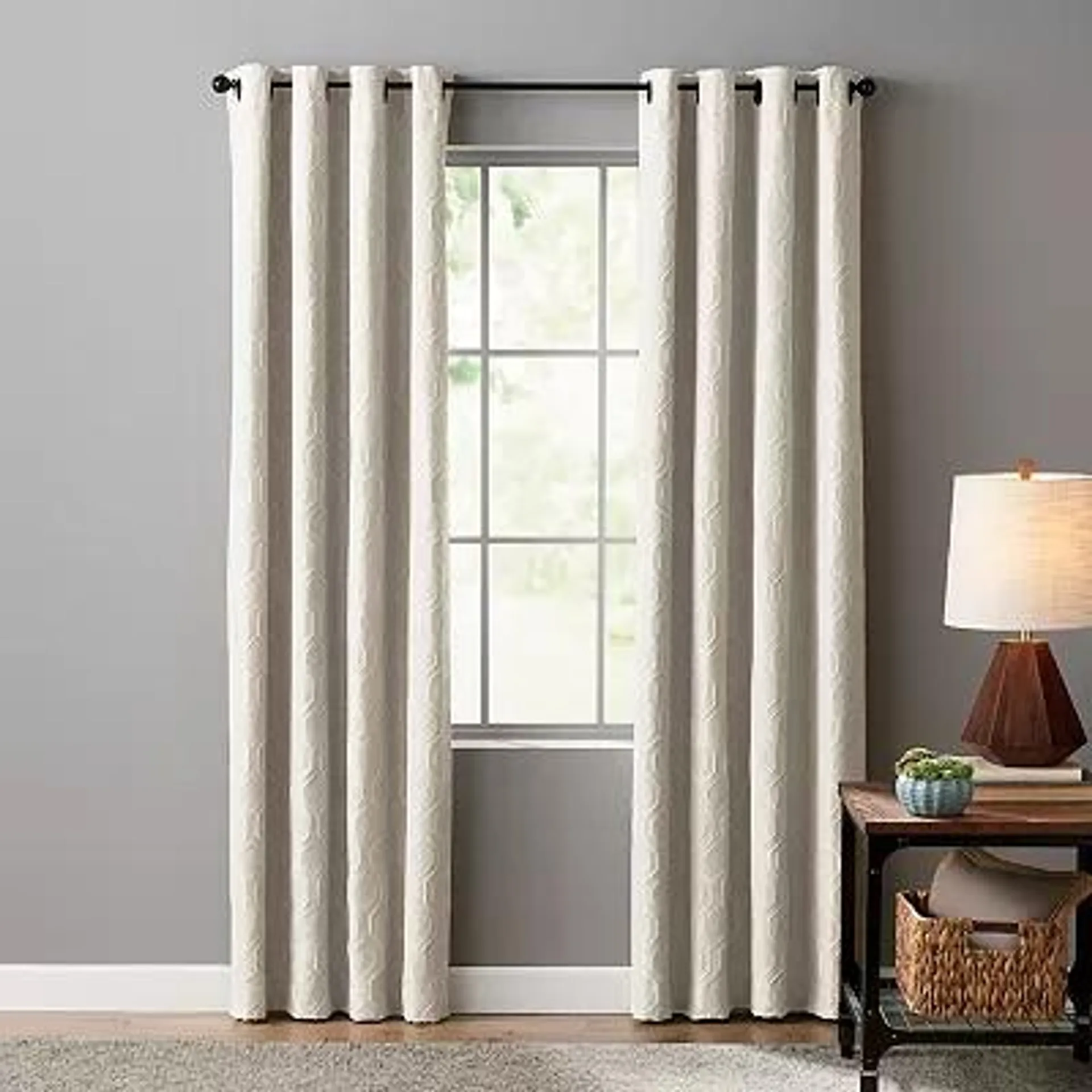 Sonoma Goods For Life® Ultimate Performance Woven Geo 2-pack 100% Blackout Curtain