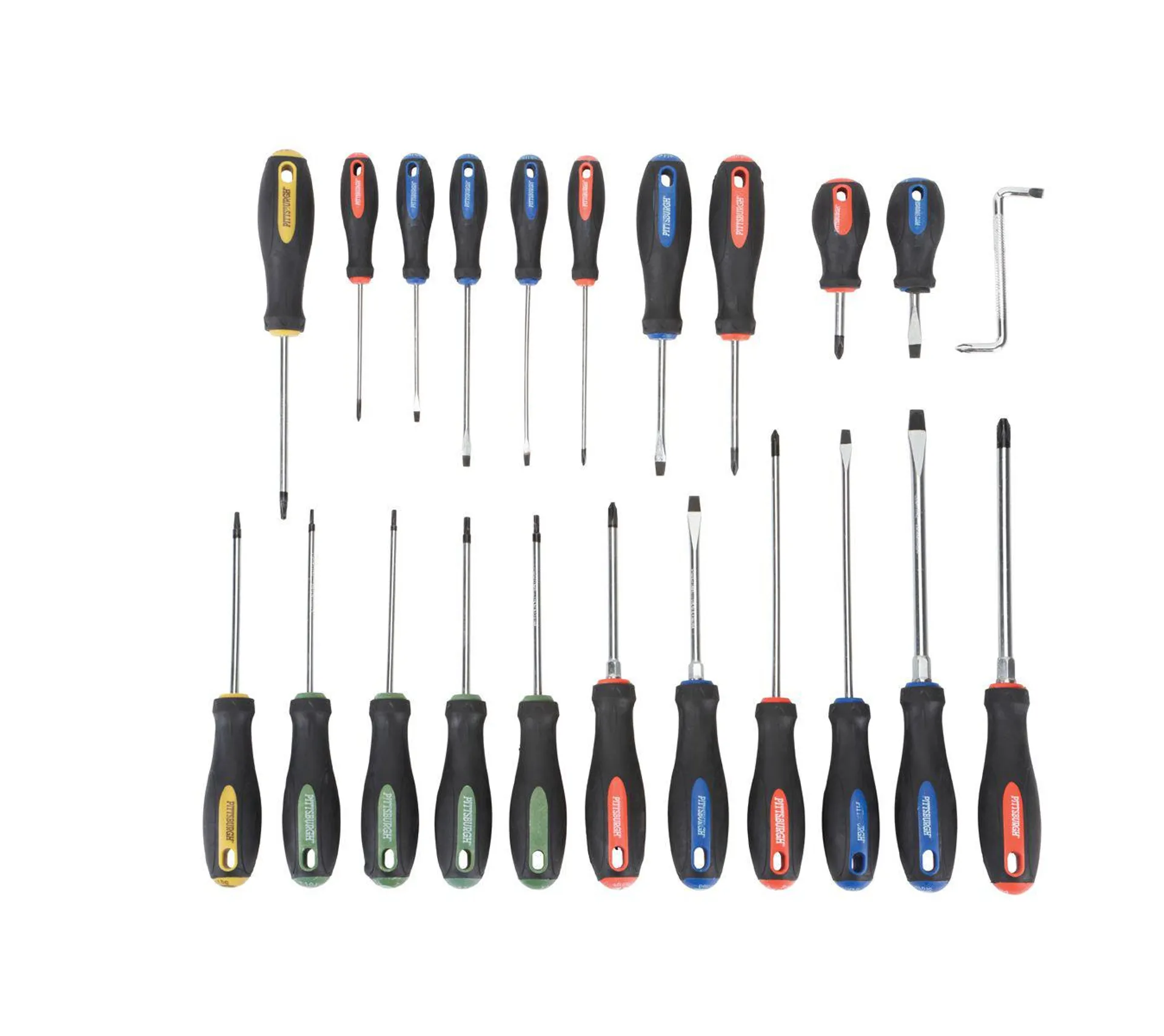 PITTSBURGH Screwdriver Set, 22 Piece