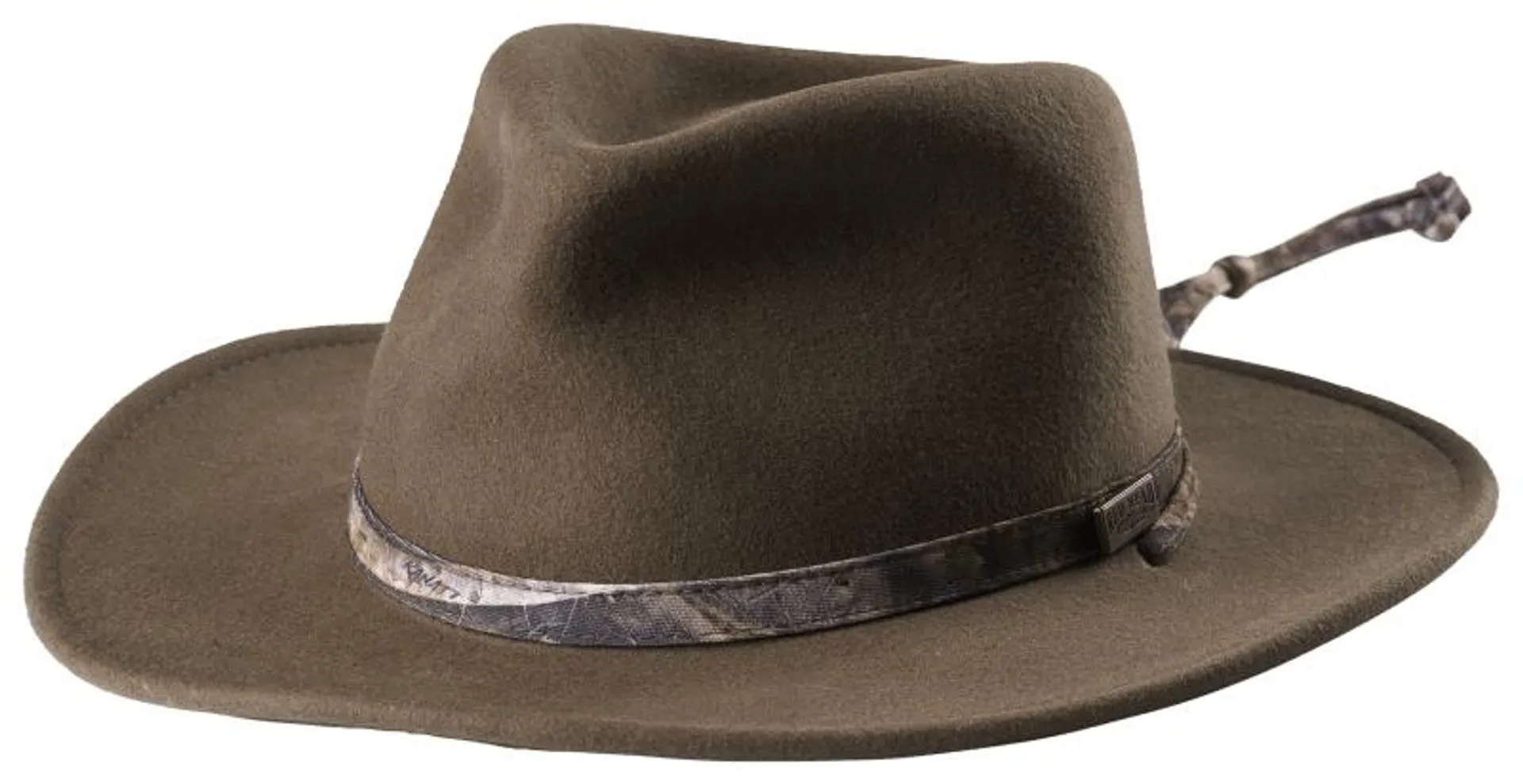 RedHead Wool Felt Camo Trim Hat with Earflaps for Men