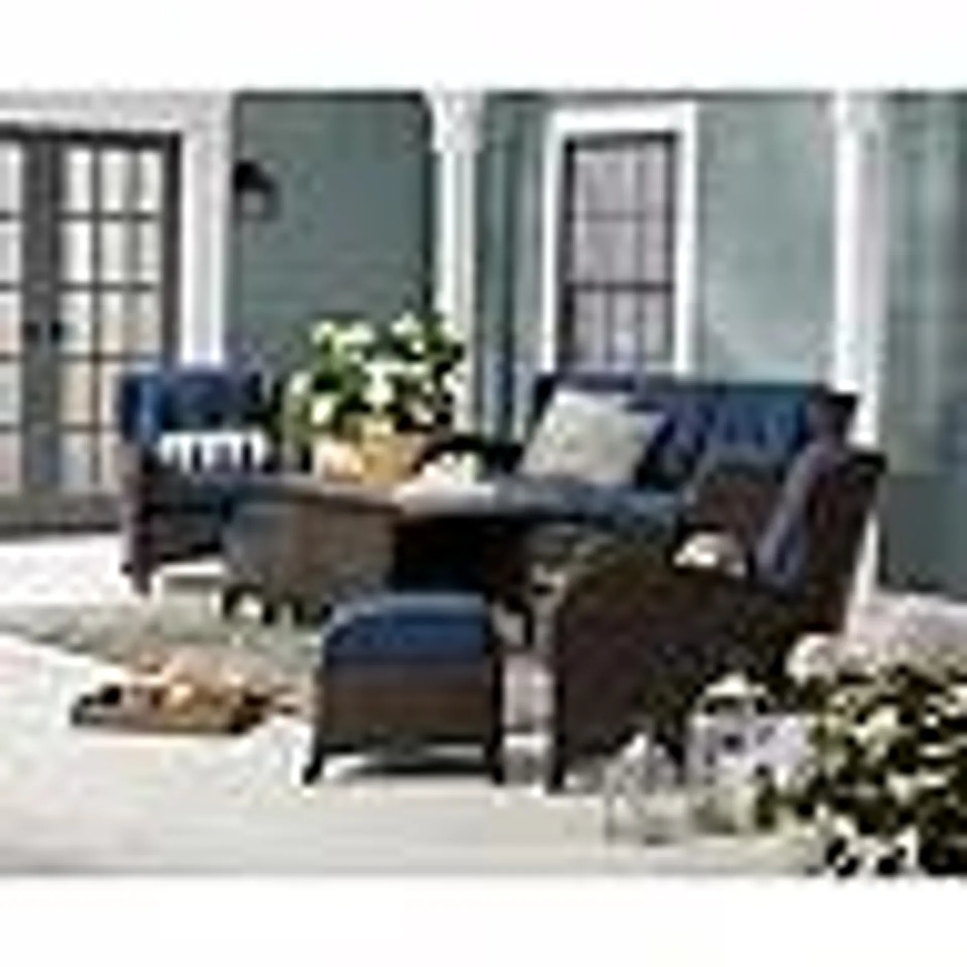 Member's Mark Heritage 6-Piece Deep Seating Patio Set with Sunbrella Fabric - Indigo