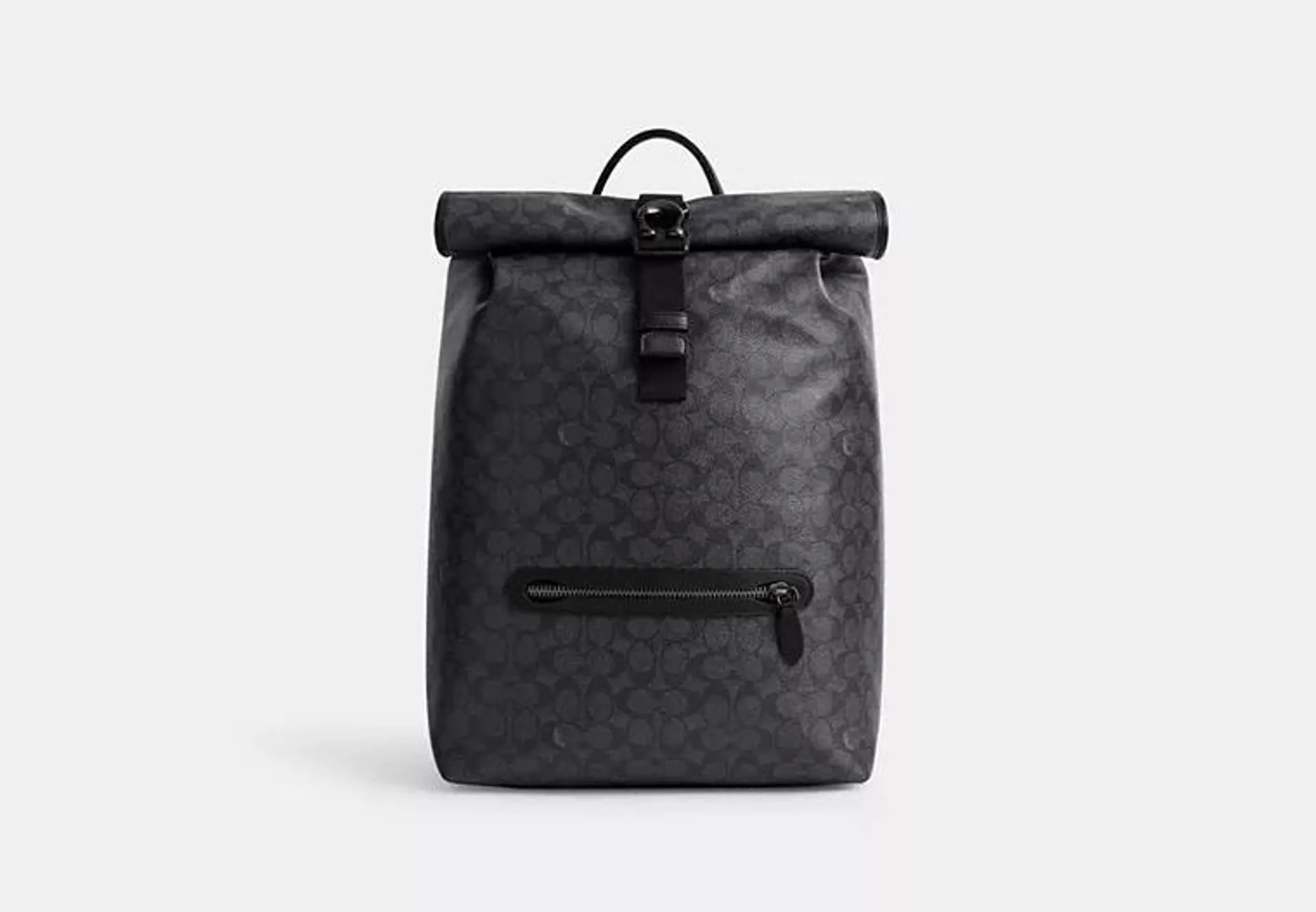 Beck Roll Top Backpack In Signature Canvas