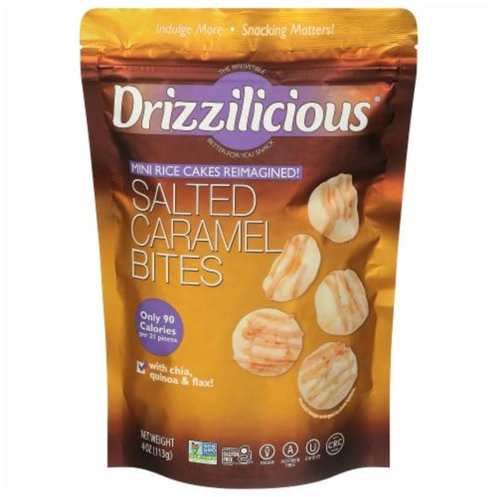 Drizzilicious Rice Cakes Mini Salted Caramel